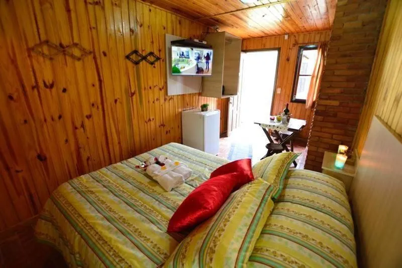 Bedroom, Bed in Pousada Aconchego