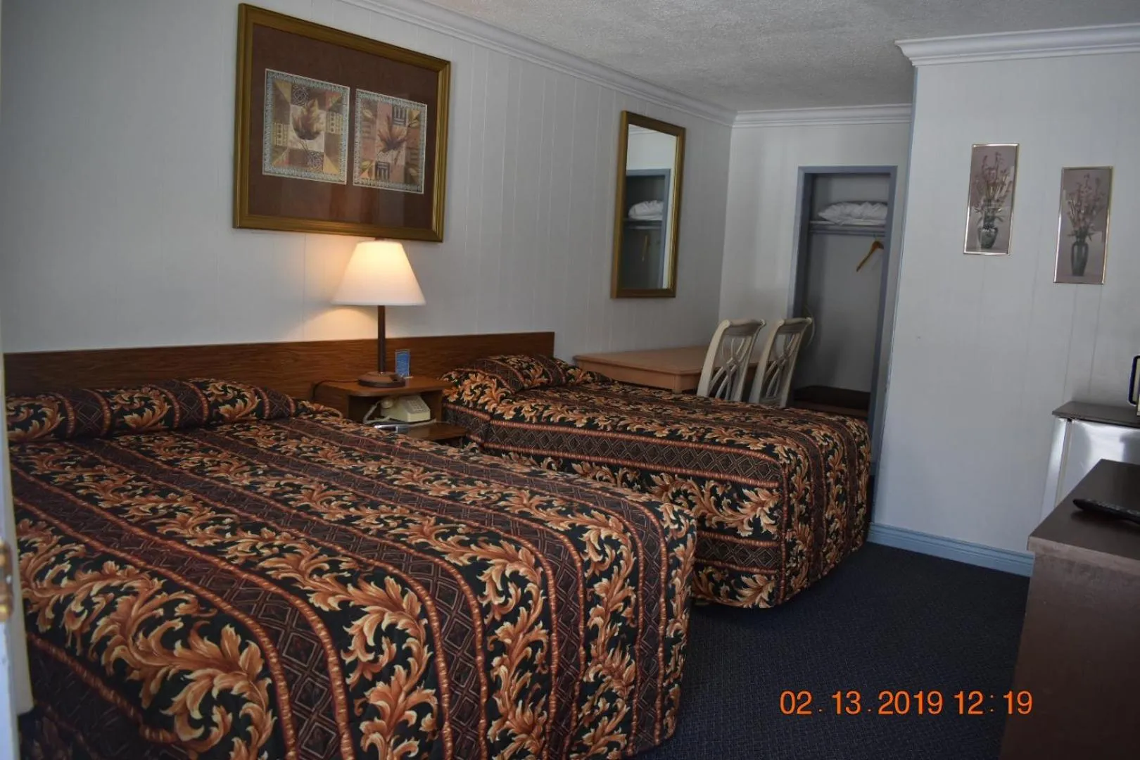 Bed in Evening Star Motel