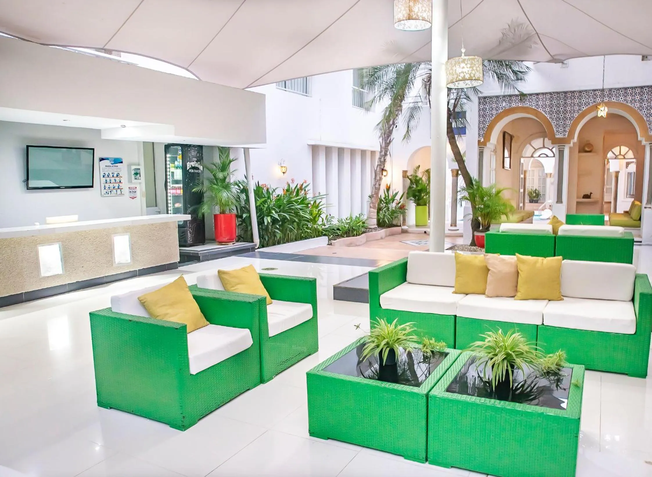 Lobby or reception in Hotel Santorini Resort