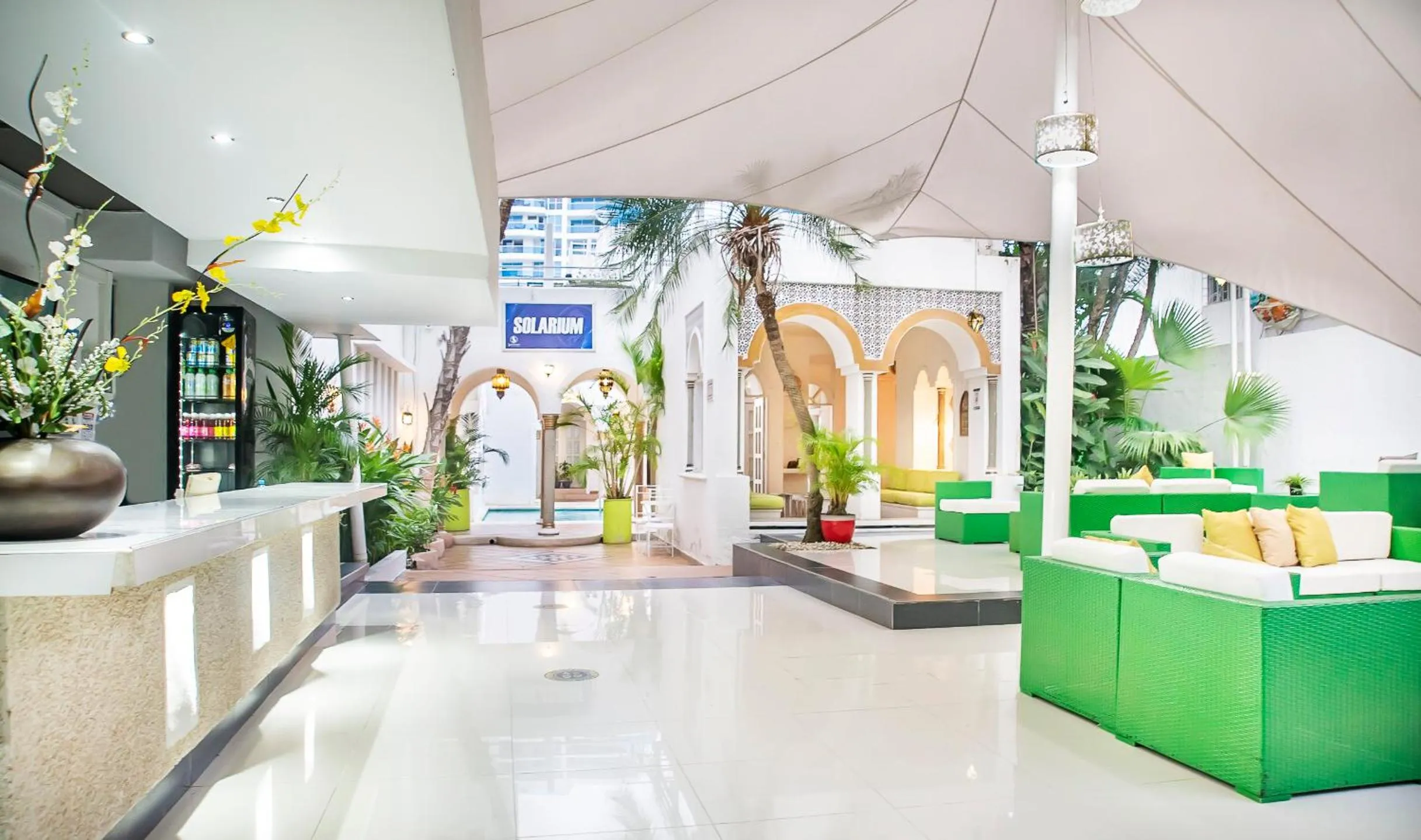 Lobby or reception in Hotel Santorini Resort