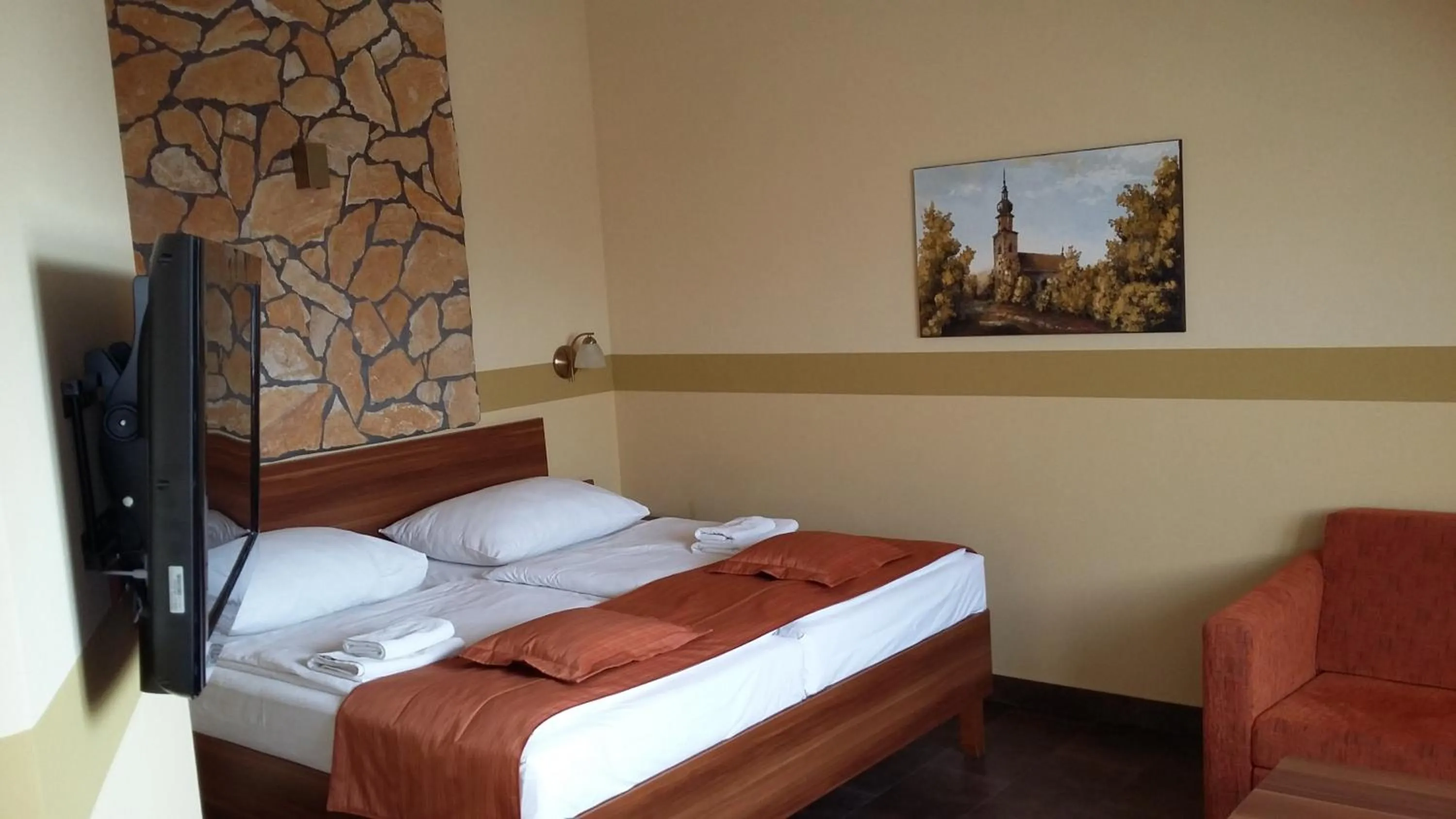 Bed in Hotel Vinopa