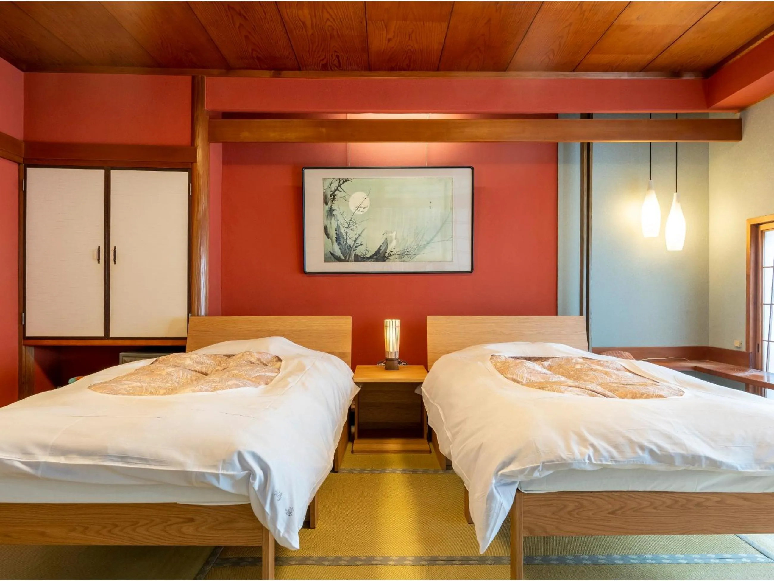Twin Room with Shared Bathroom in Yanagiso
