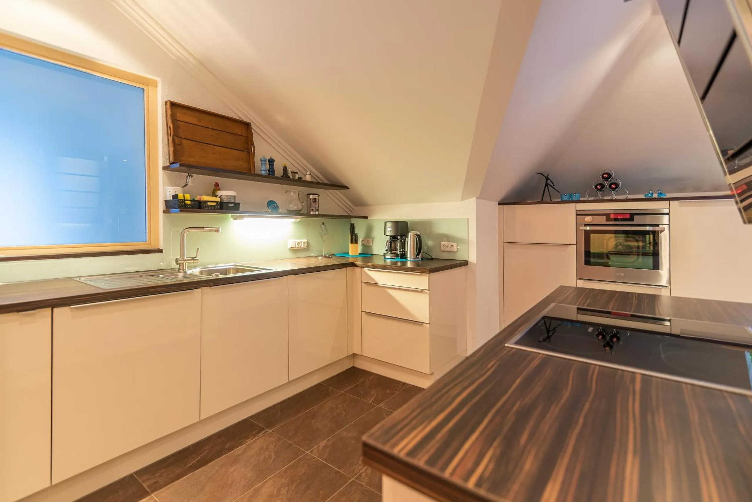 Kitchen or kitchenette in Hotel Garni Martina