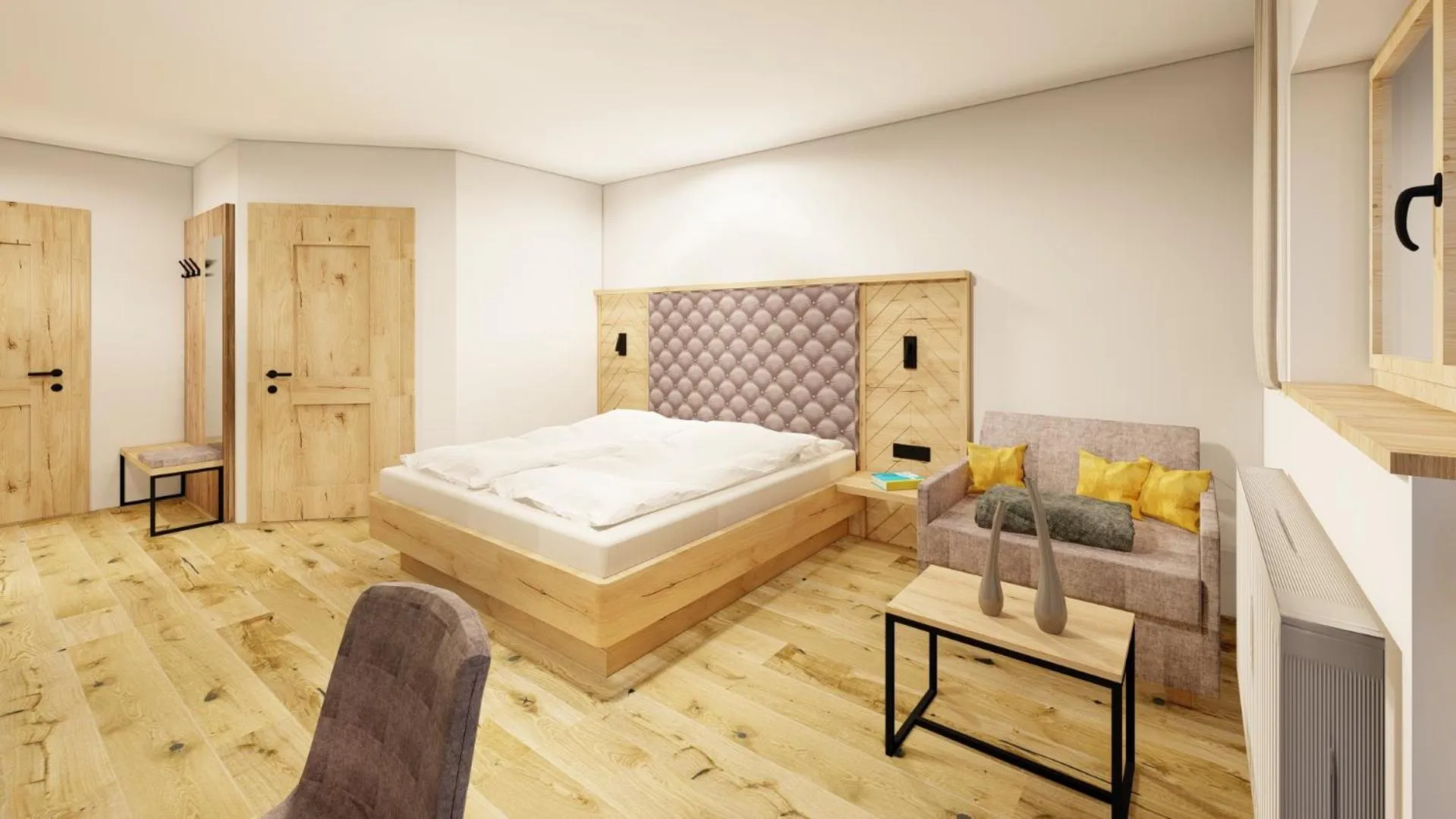 Bed in Hotel Langeck