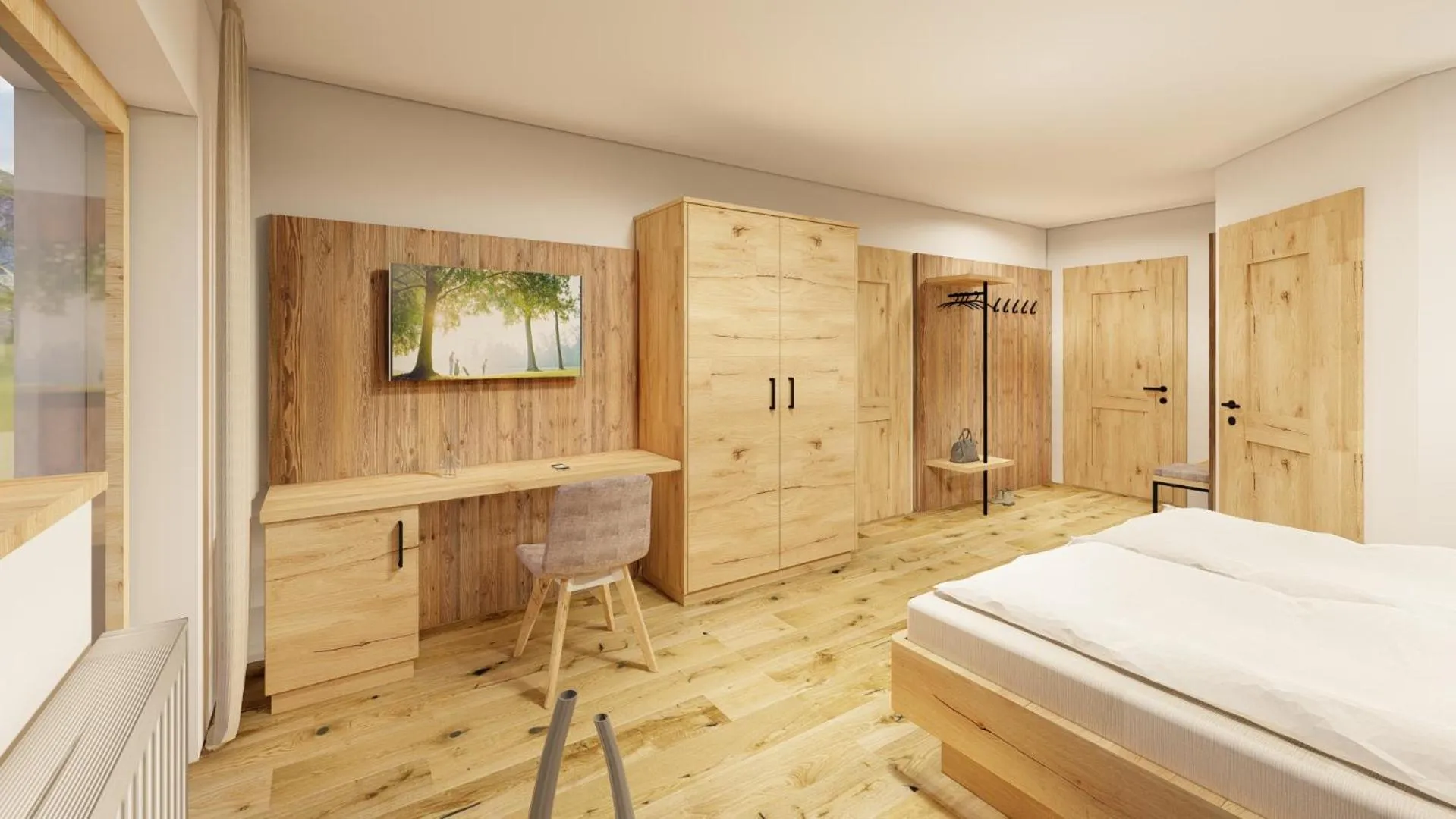 Bed in Hotel Langeck