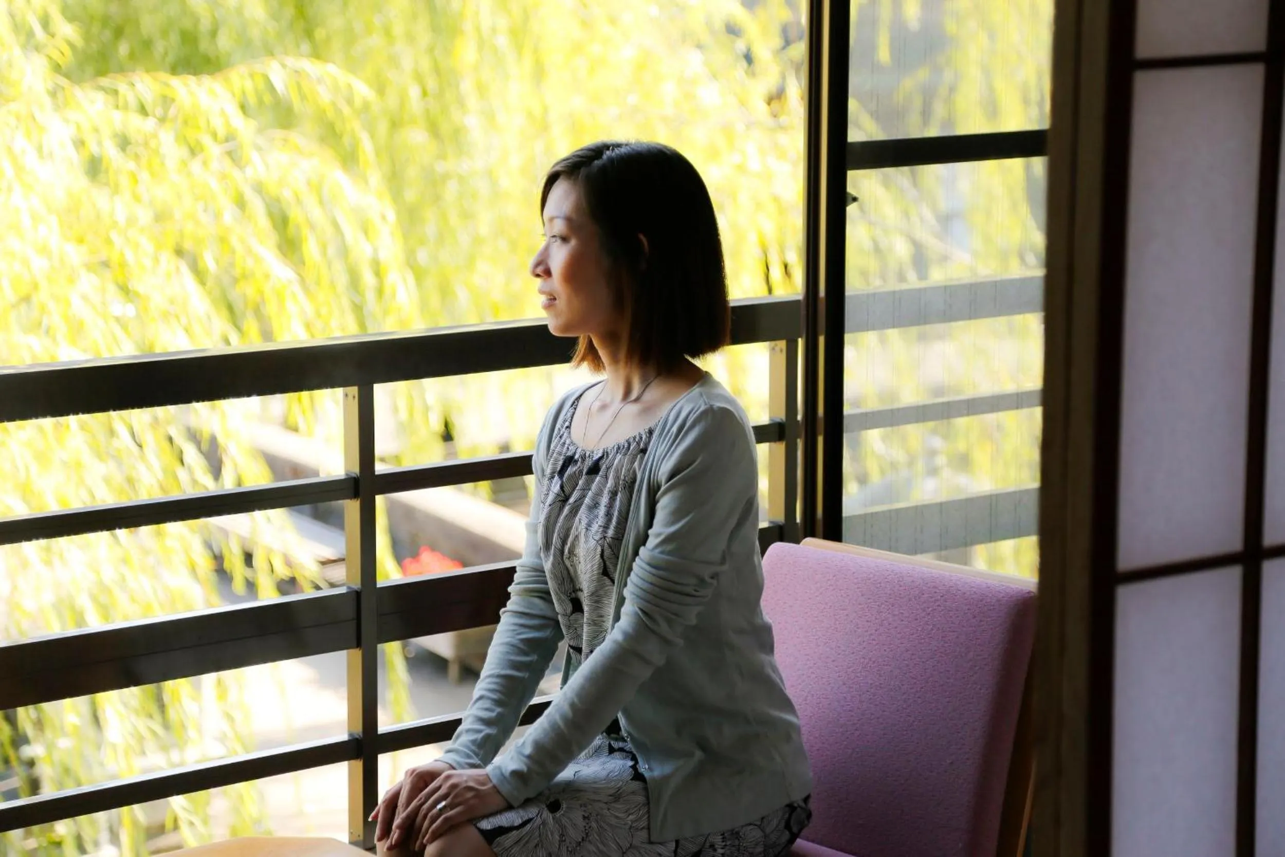Seating area in Kinosaki Yamamotoya