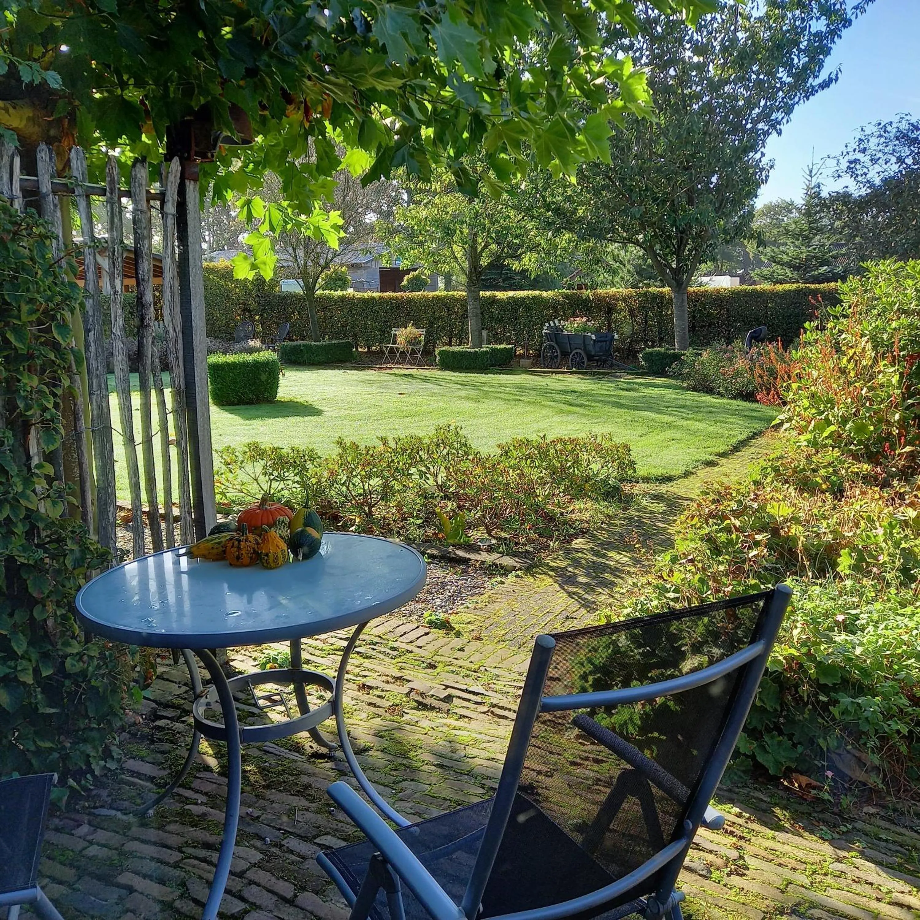 Garden view in Roing B&B