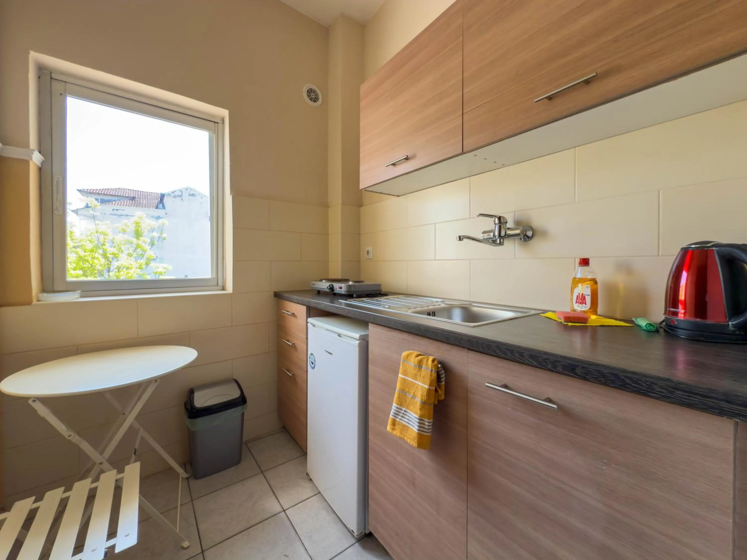 Kitchen or kitchenette in Haus Olymp