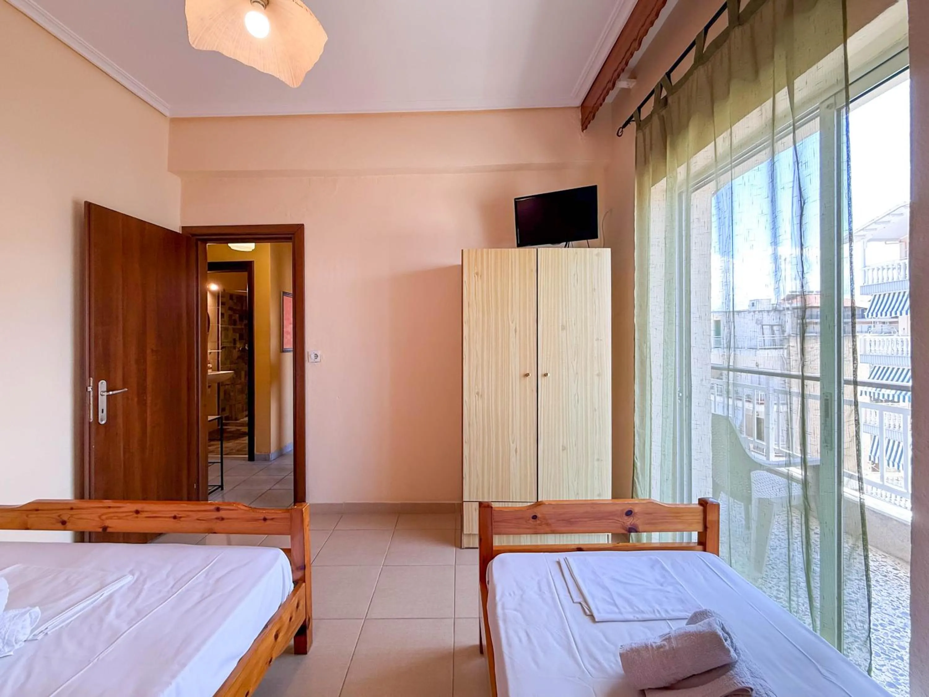 Bedroom, Bed in Haus Olymp