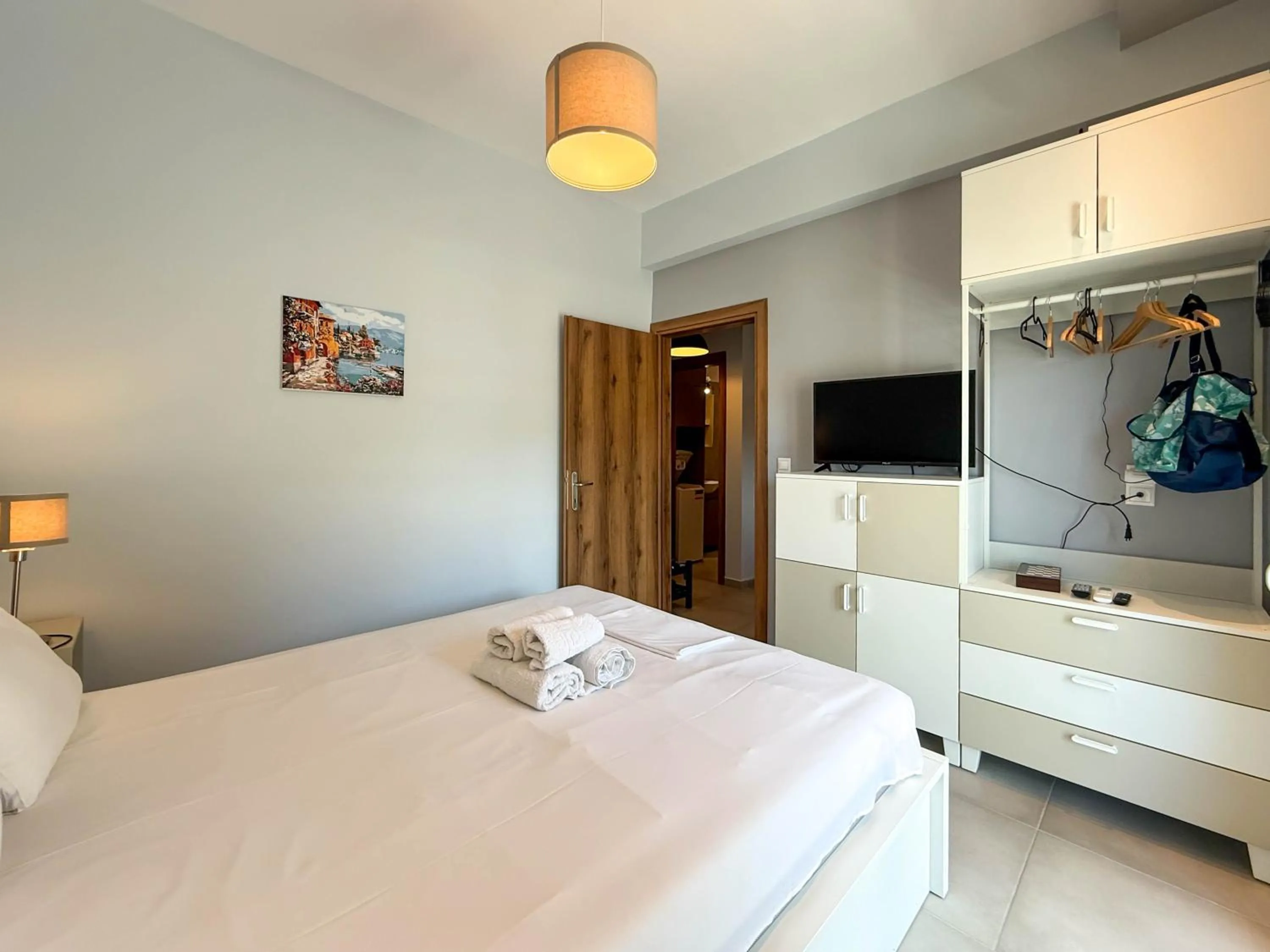 Bedroom, Bed in Haus Olymp