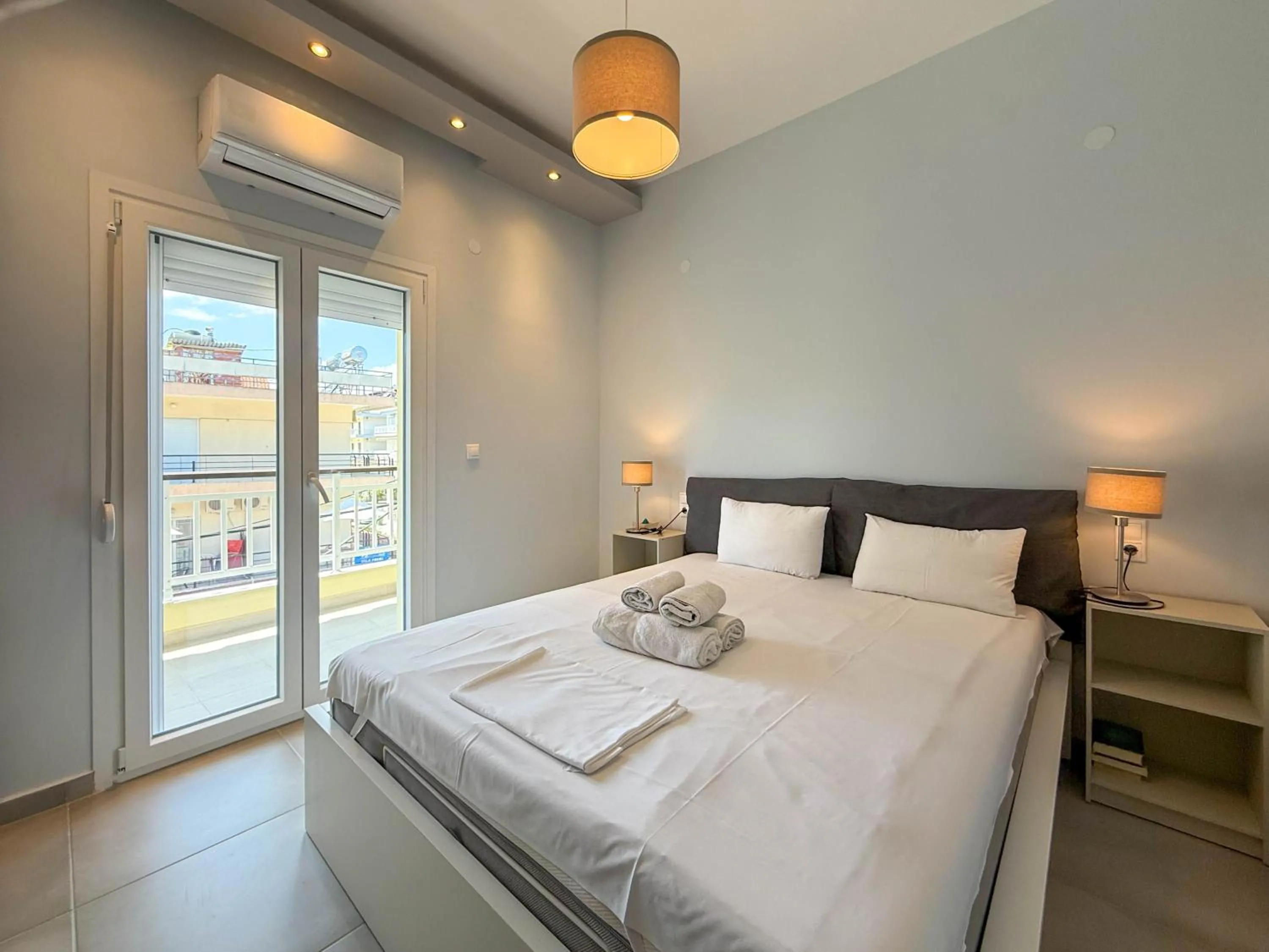 Bedroom, Bed in Haus Olymp