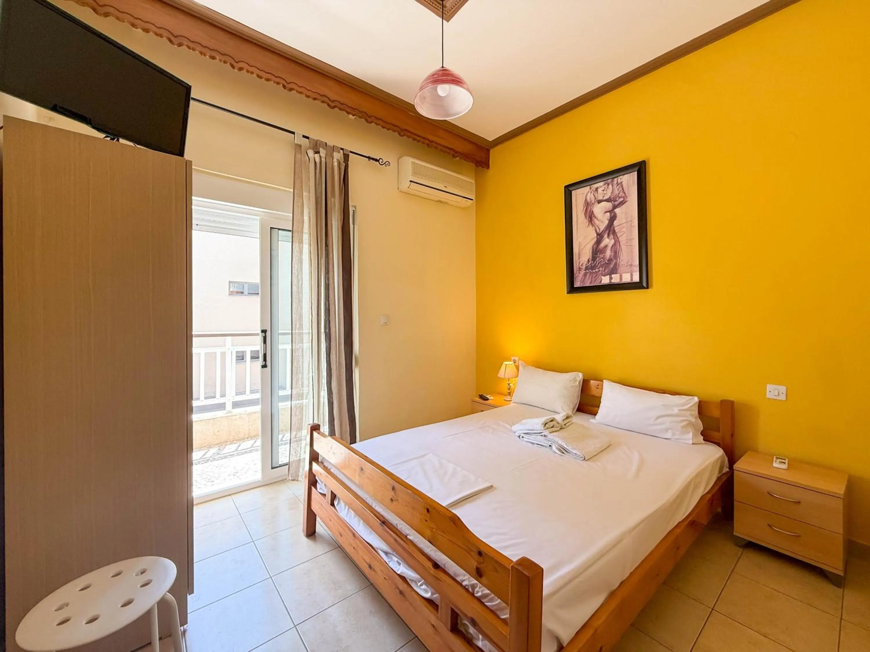 Bedroom, Bed in Haus Olymp