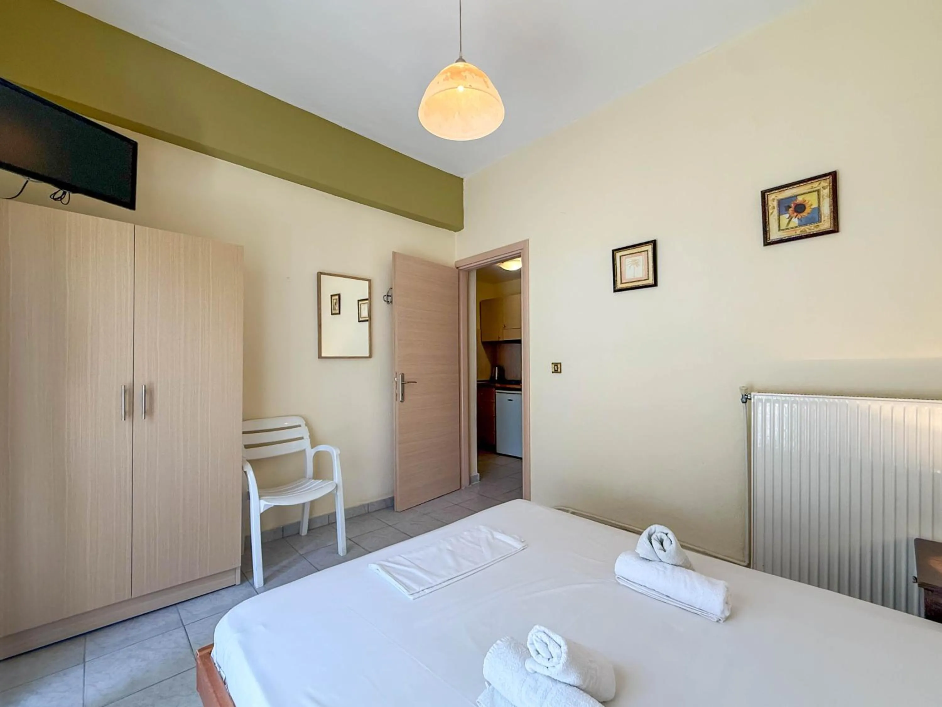 Bedroom, Bed in Haus Olymp
