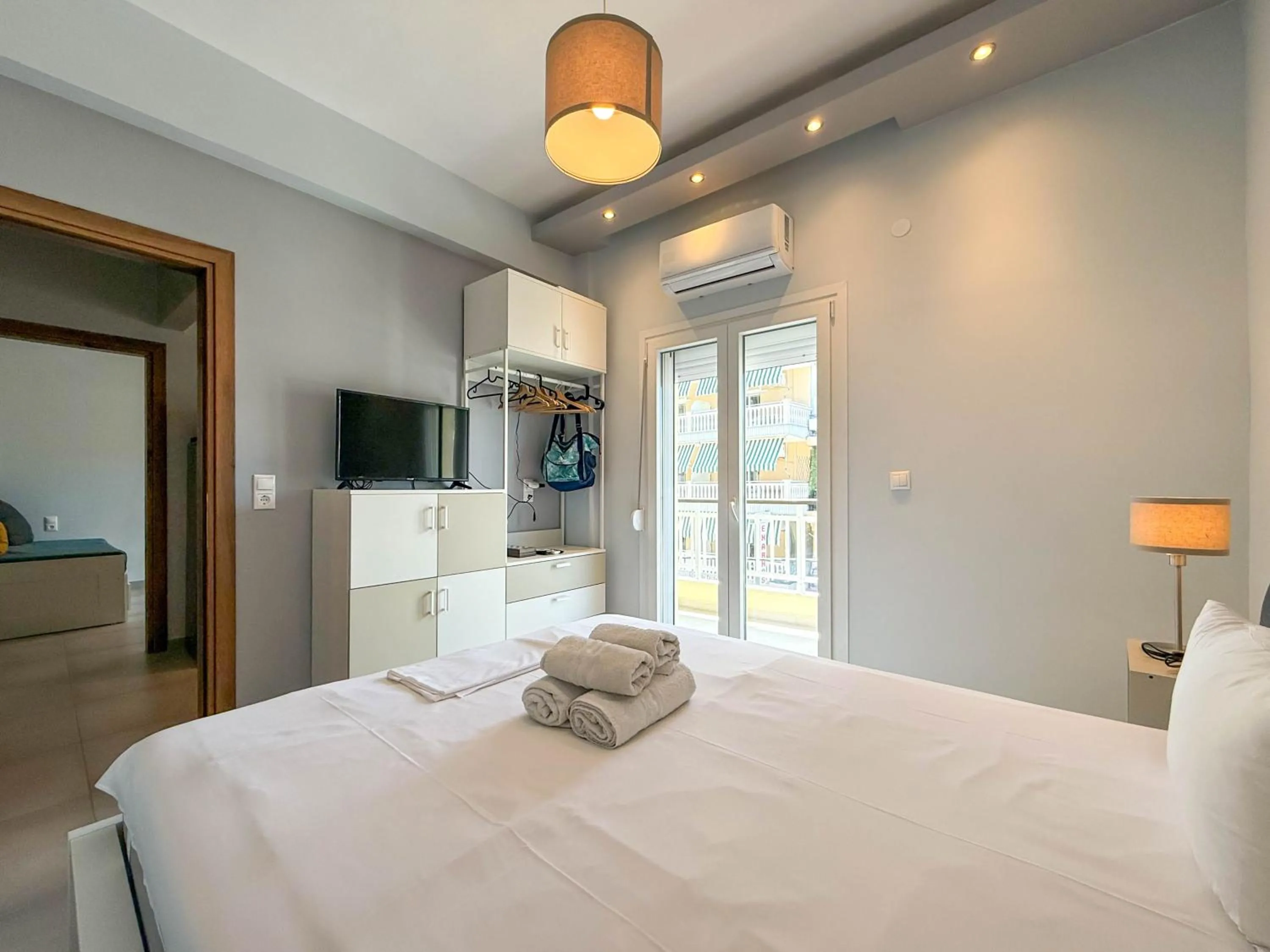 Bedroom, Bed in Haus Olymp