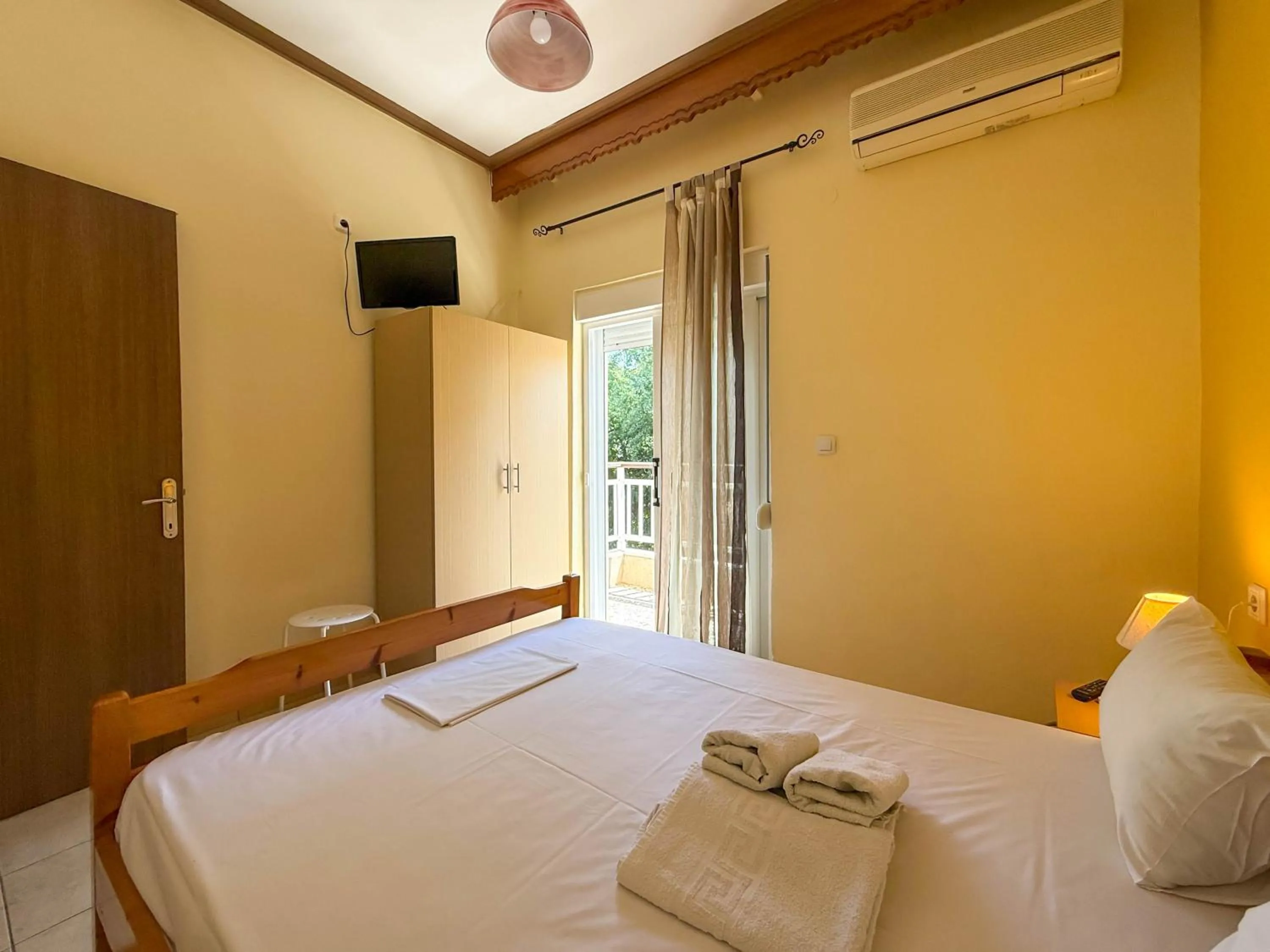 Bedroom, Bed in Haus Olymp