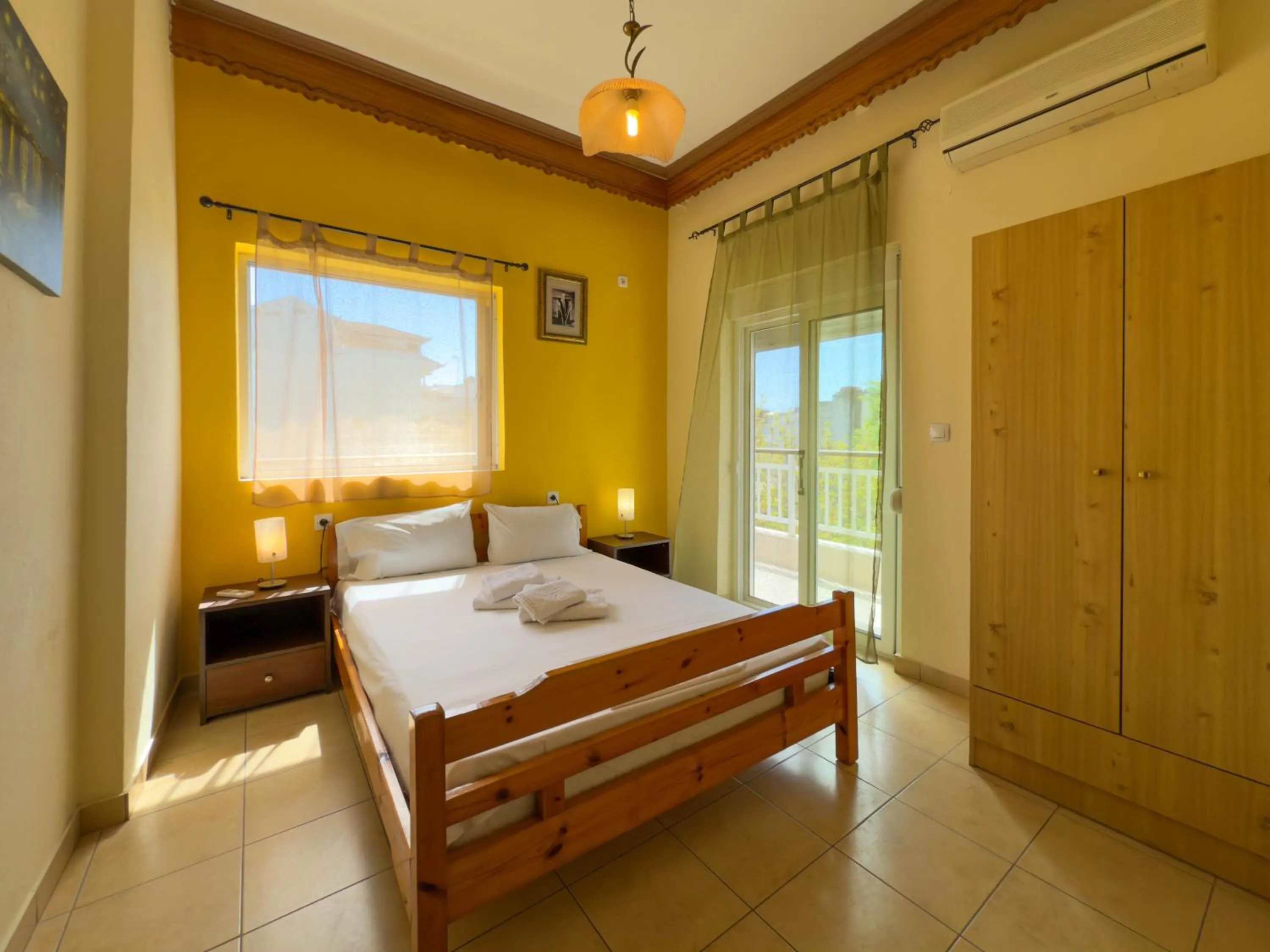 Bedroom, Bed in Haus Olymp