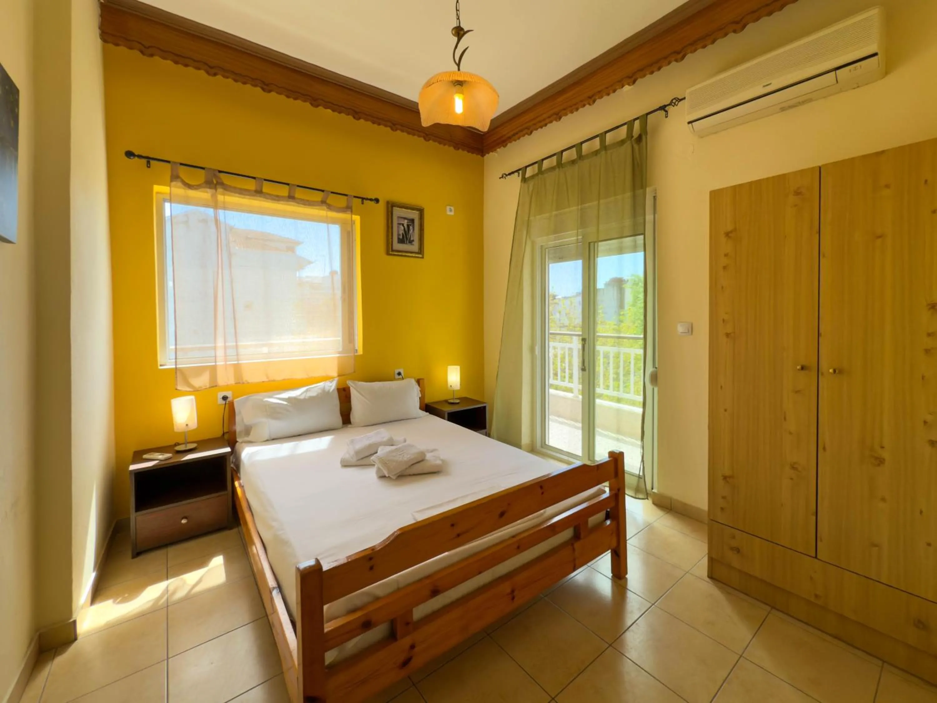 Bedroom, Bed in Haus Olymp