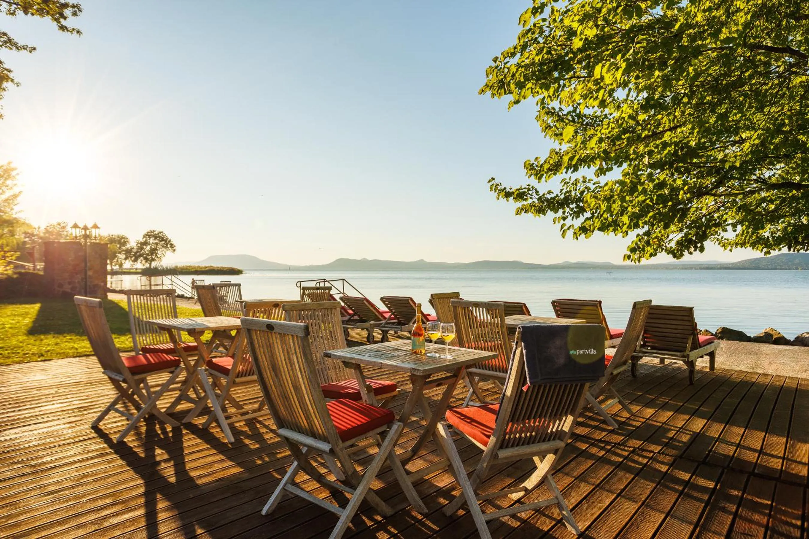 Balcony/Terrace in Partvilla Balatonboglar
