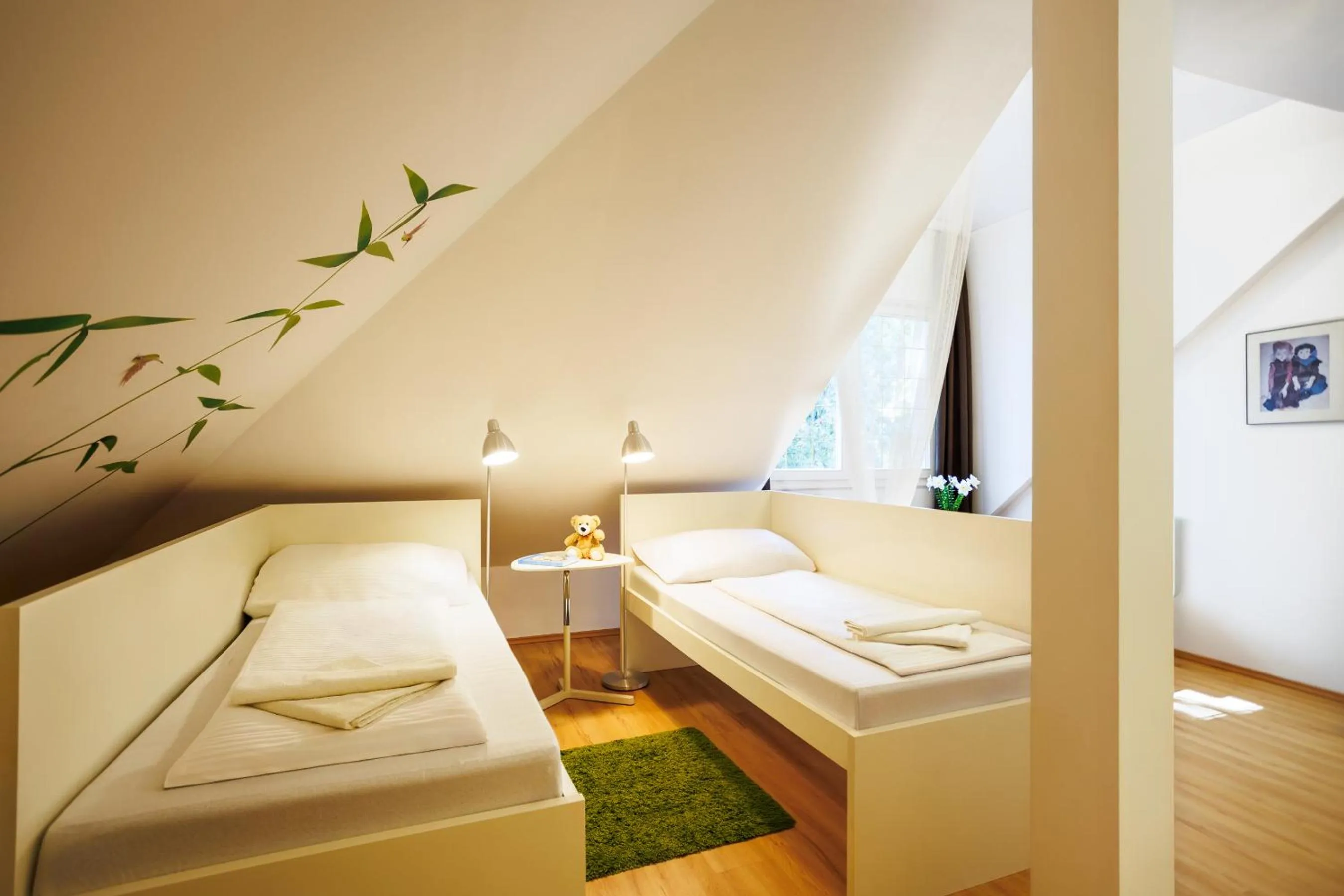 Bedroom, Bed in Partvilla Balatonboglar