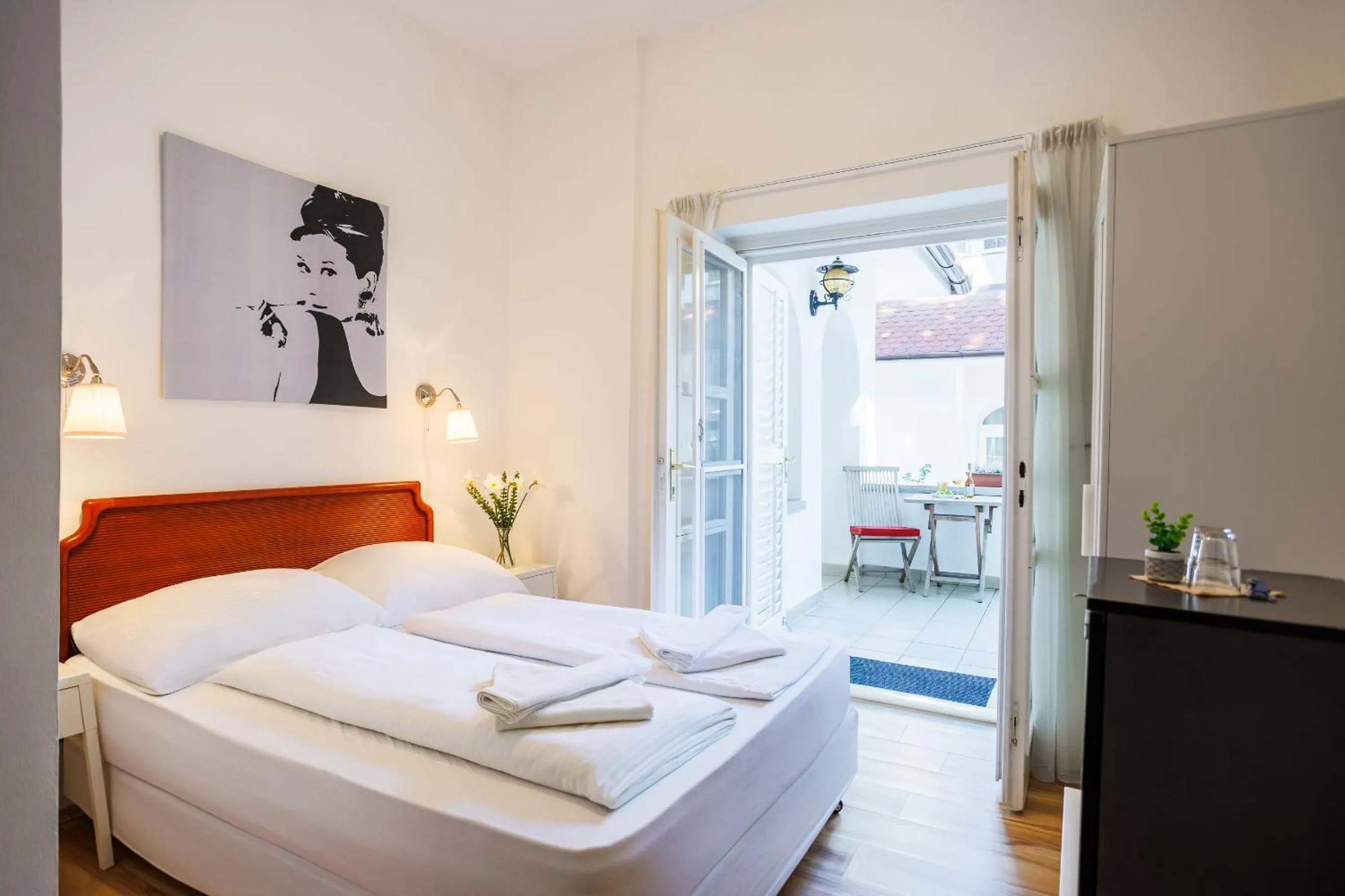 Bedroom, Bed in Partvilla Balatonboglar