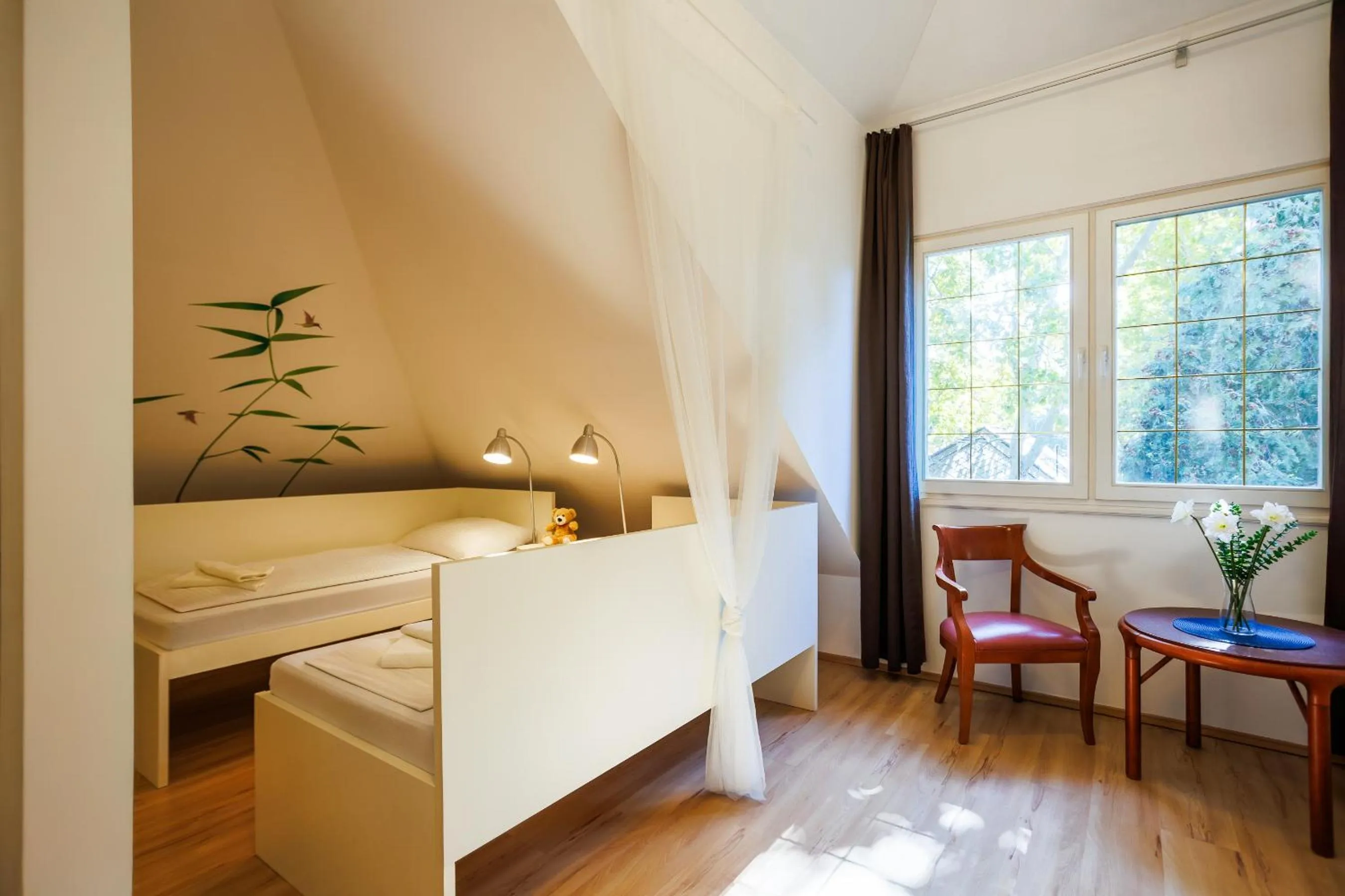 Bedroom, Bed in Partvilla Balatonboglar