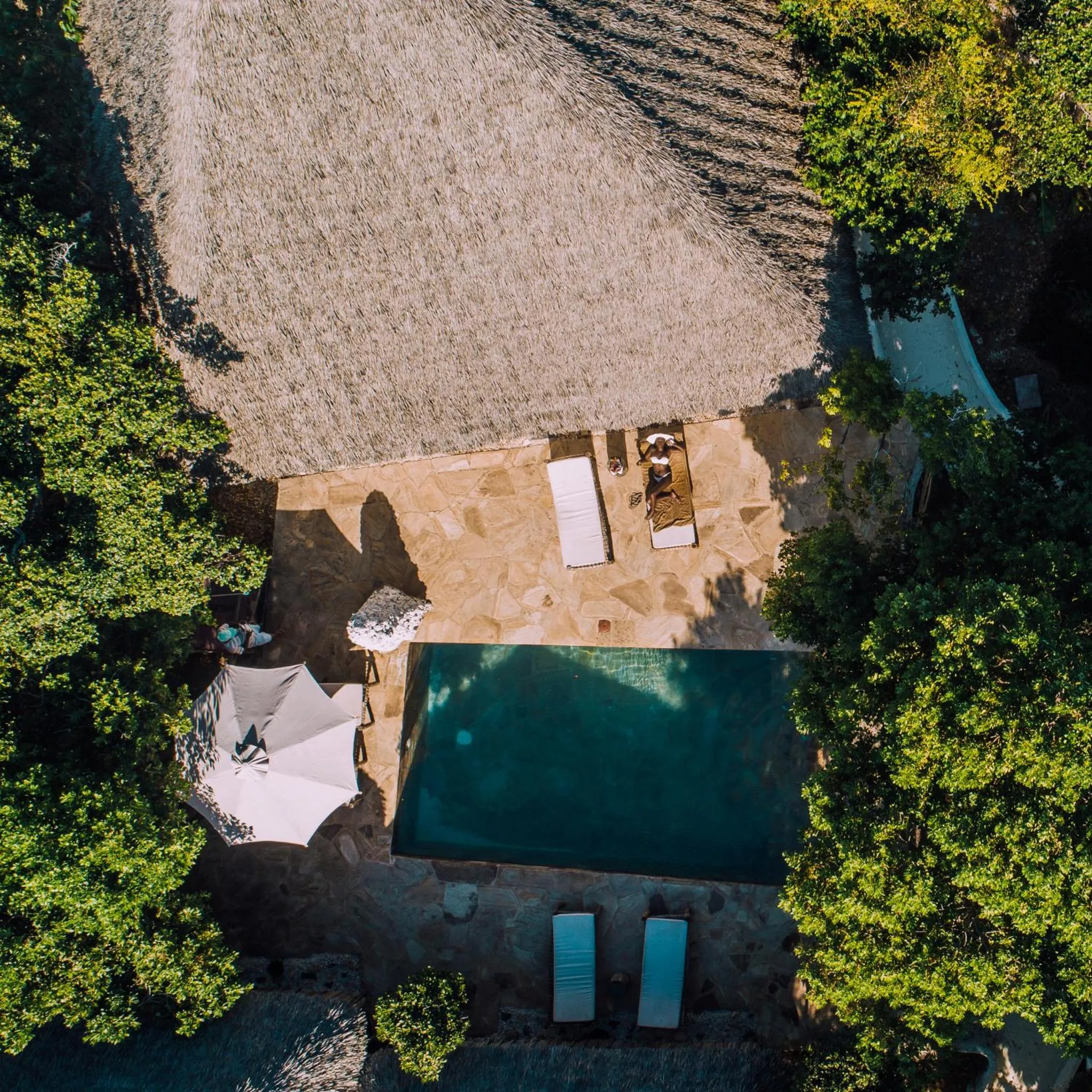 Bird's eye view in The Island - Pongwe Lodge