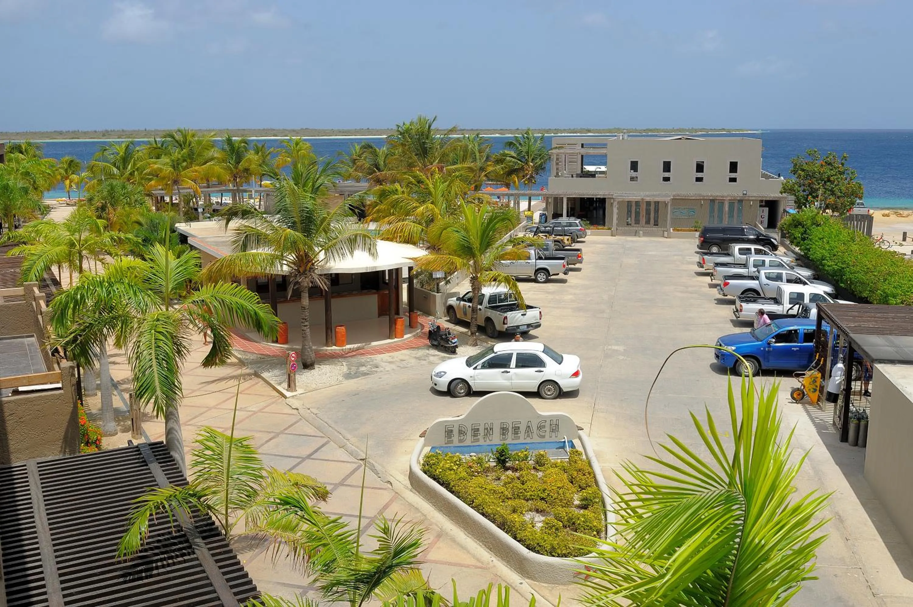 Facade/entrance in Eden Beach Resort - Bonaire