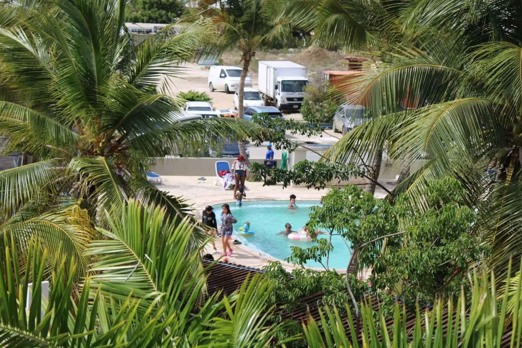 Pool view in Eden Beach Resort - Bonaire
