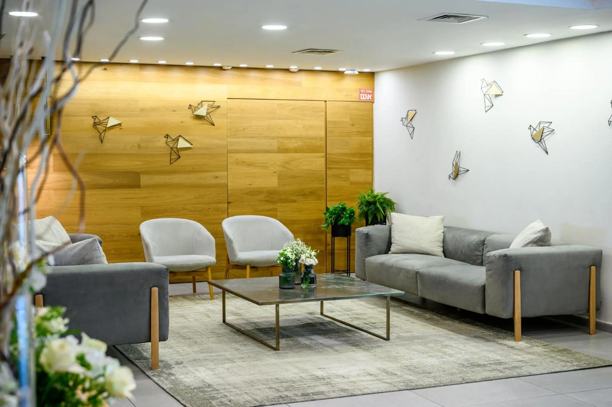 Seating area in Kinar Galilee