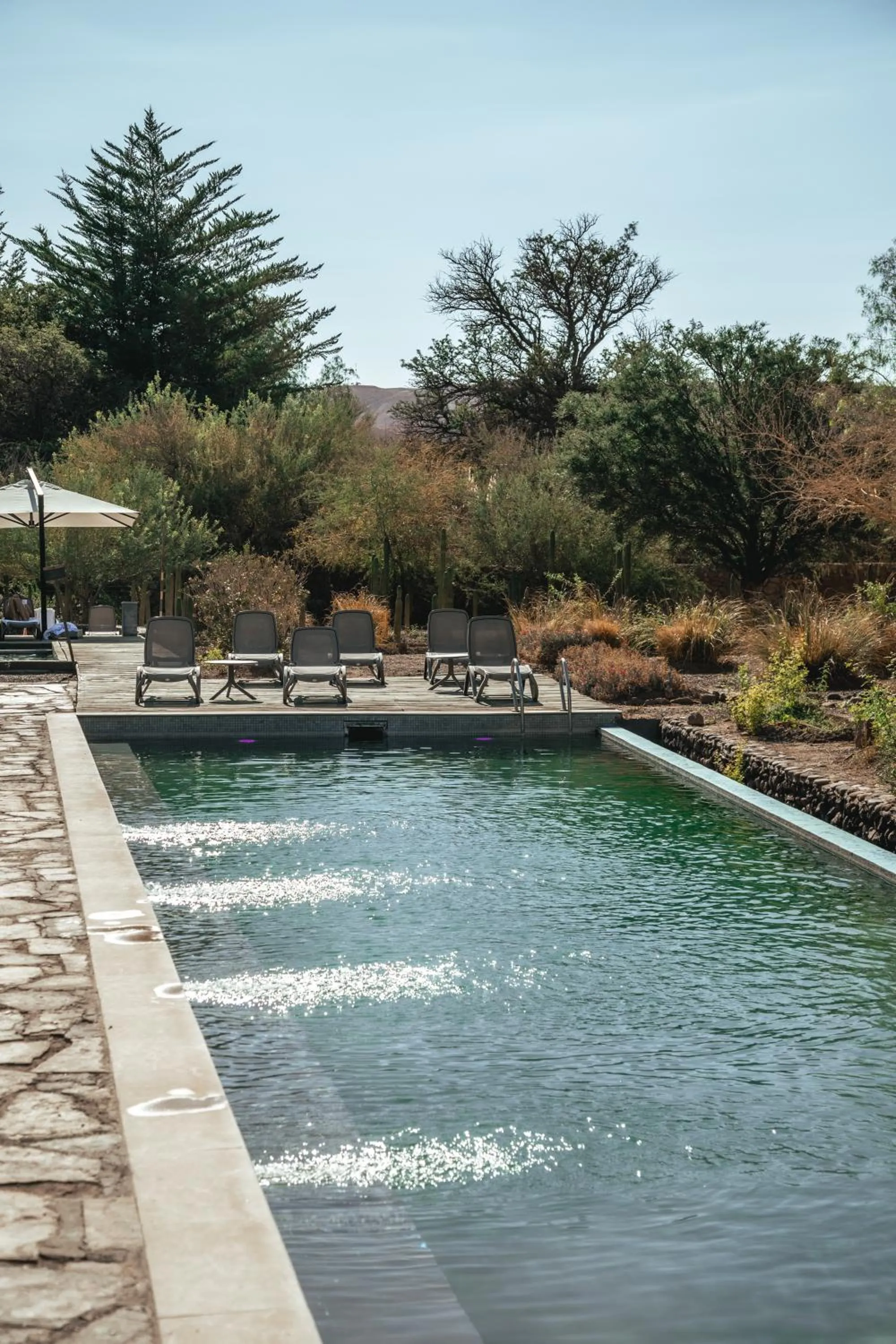 Swimming pool in Hotel Cumbres San Pedro de Atacama