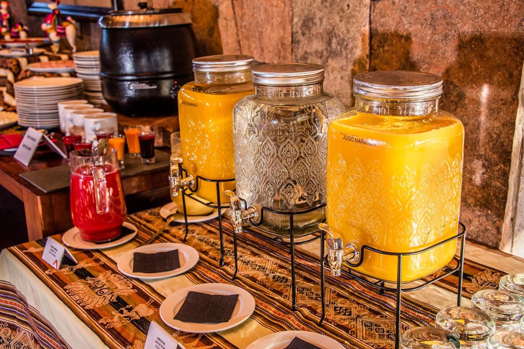 Buffet breakfast in Hotel Cumbres San Pedro de Atacama