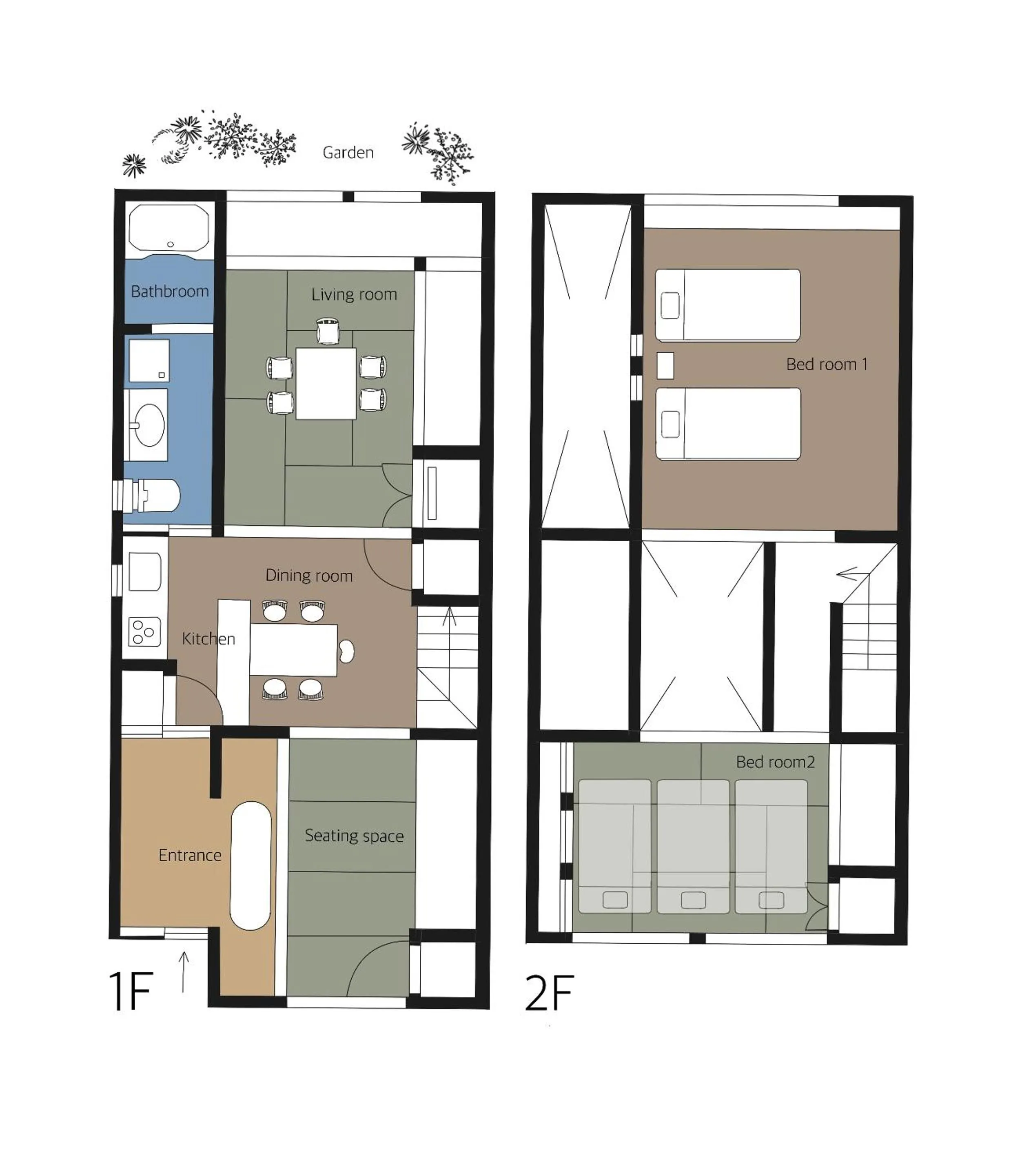 Floor plan in Marukyo Gakurin-an