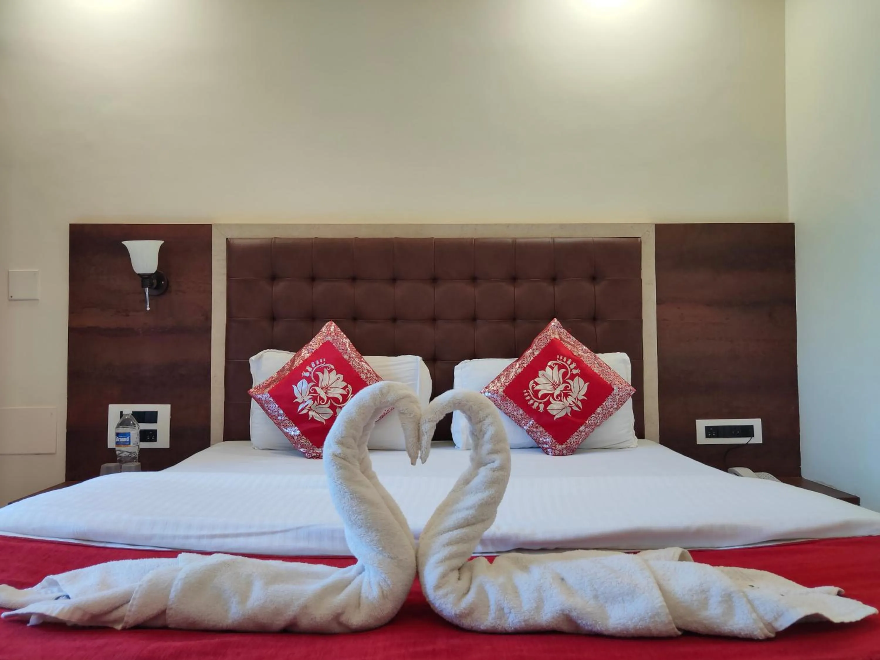 Bed in Hotel Grand Ganesha