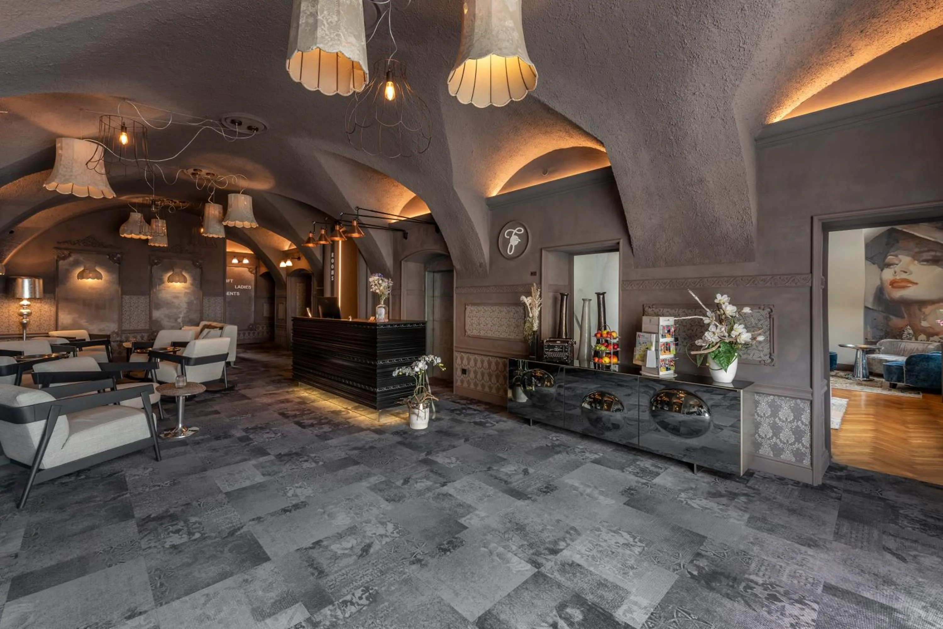 Lobby or reception in Hotel Gasthof Fischer