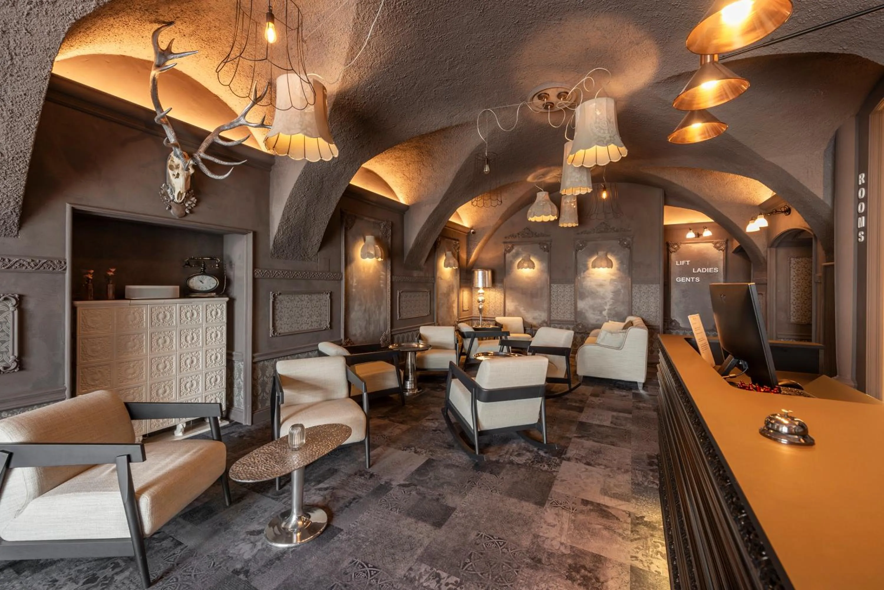 Lobby or reception in Hotel Gasthof Fischer