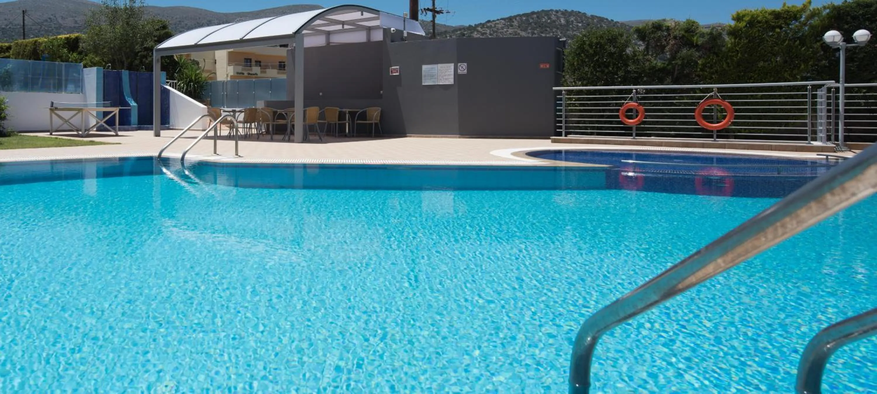 Swimming pool in Dimamiel Malia Inn