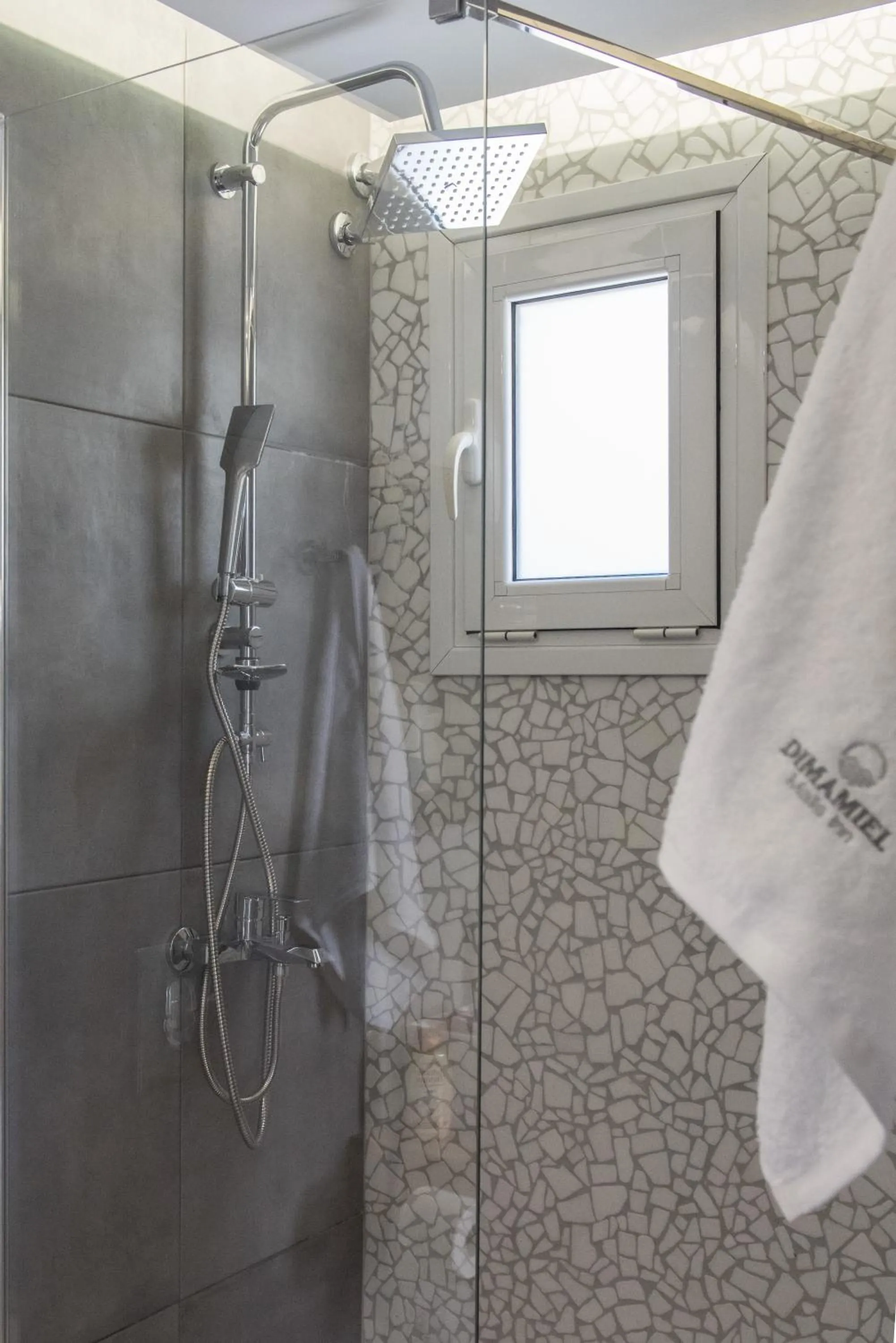 Bathroom in Dimamiel Malia Inn