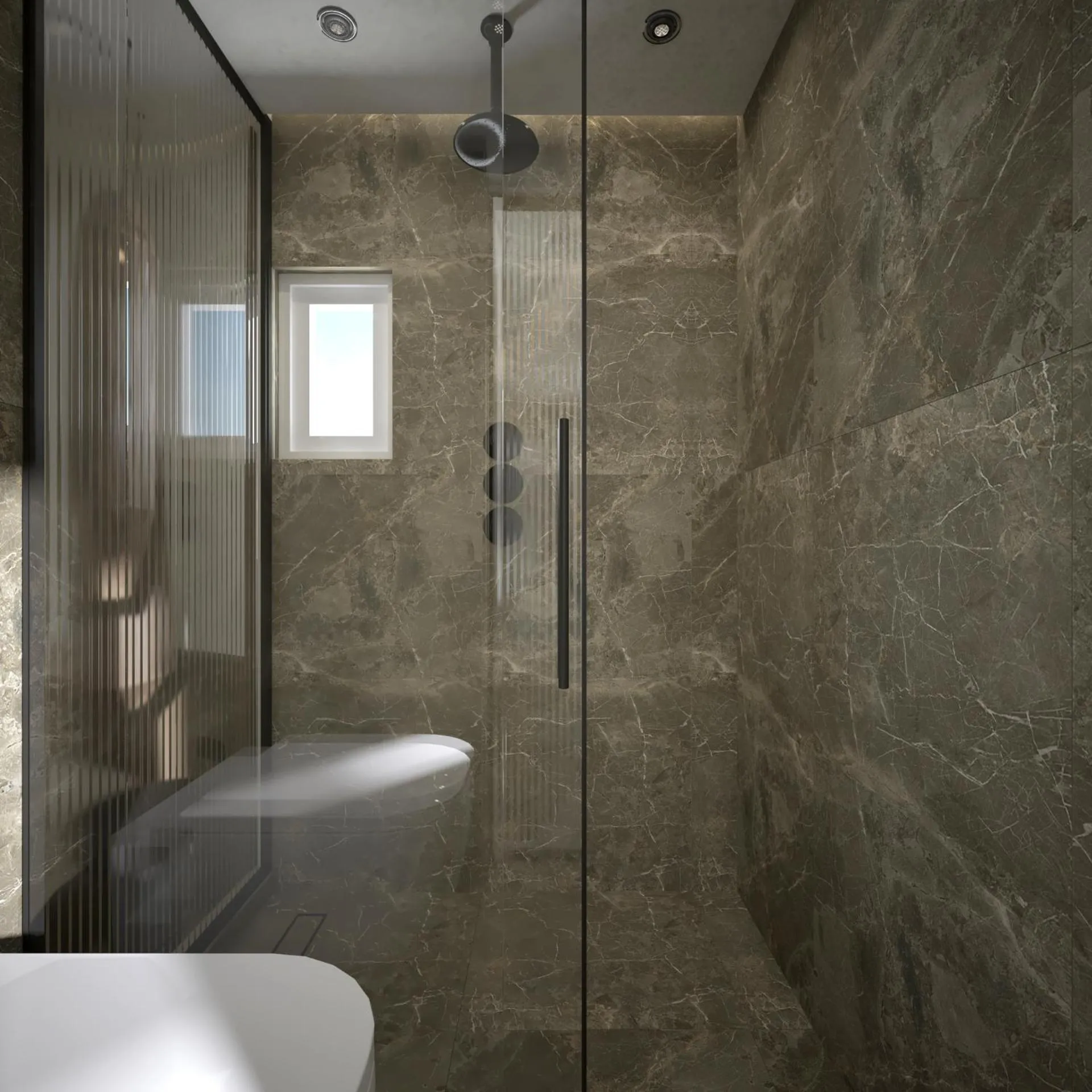 Bathroom in Dimamiel Malia Inn