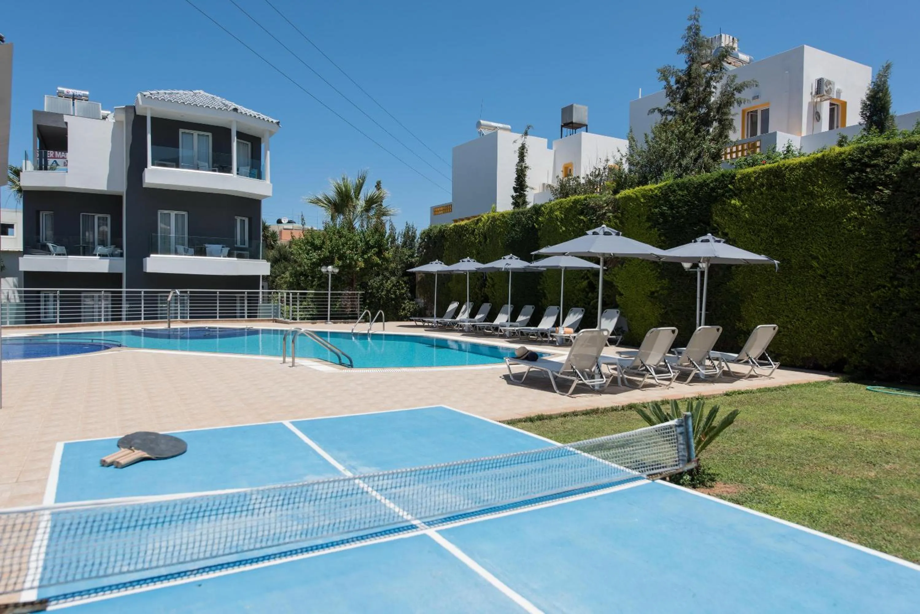 Swimming pool in Dimamiel Malia Inn