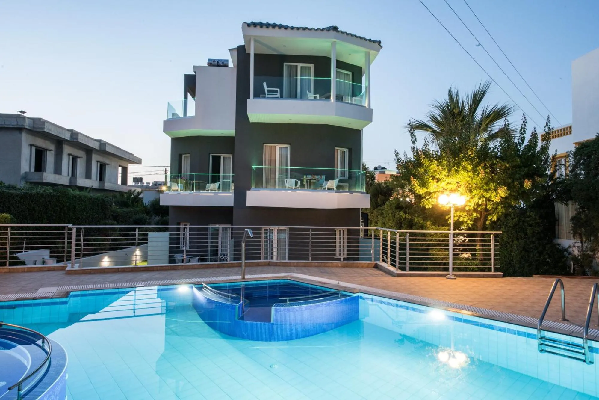 Swimming pool in Dimamiel Malia Inn