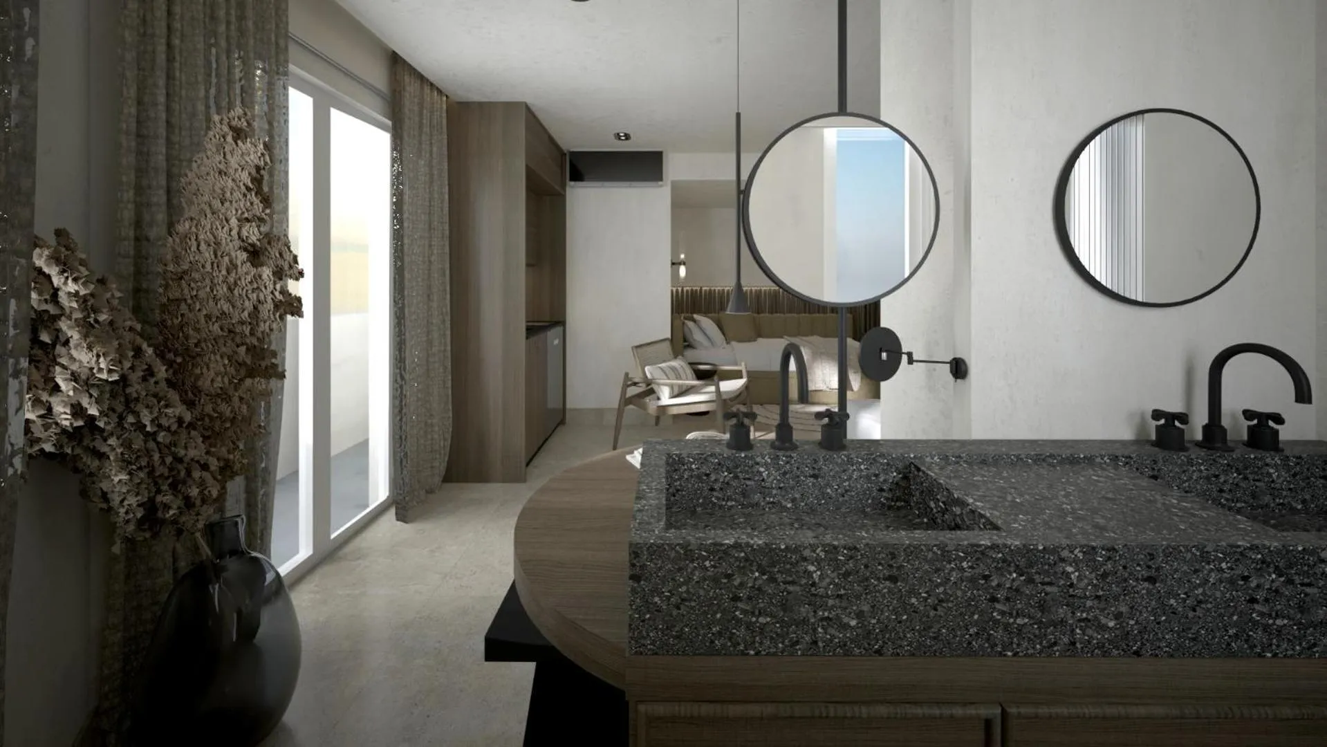 Bedroom in Dimamiel Malia Inn