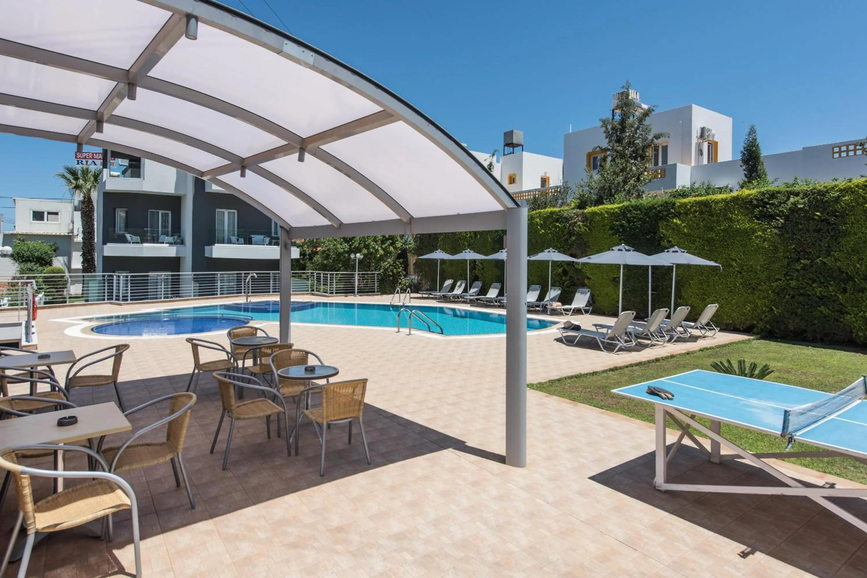 Swimming pool in Dimamiel Malia Inn