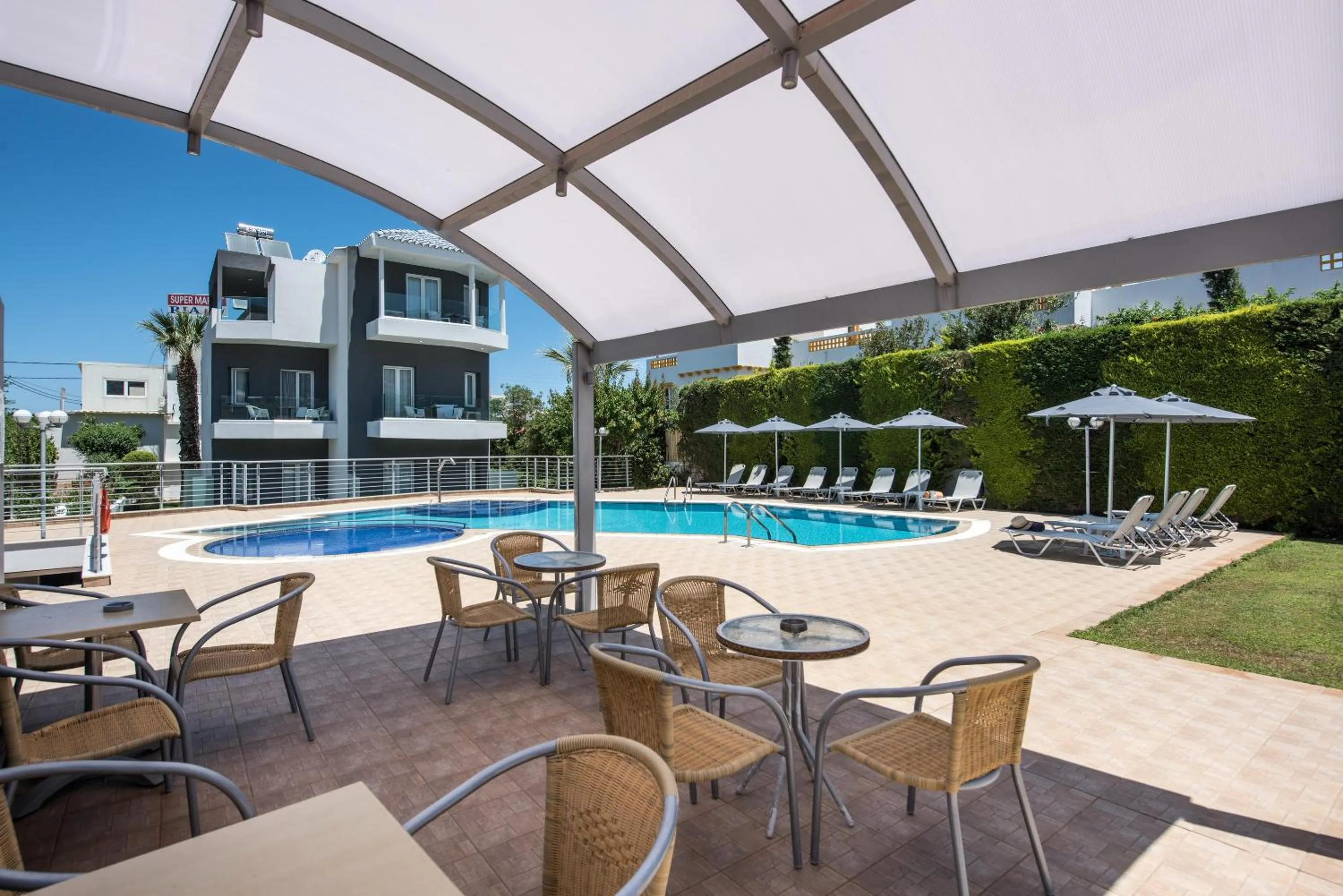 Swimming pool in Dimamiel Malia Inn