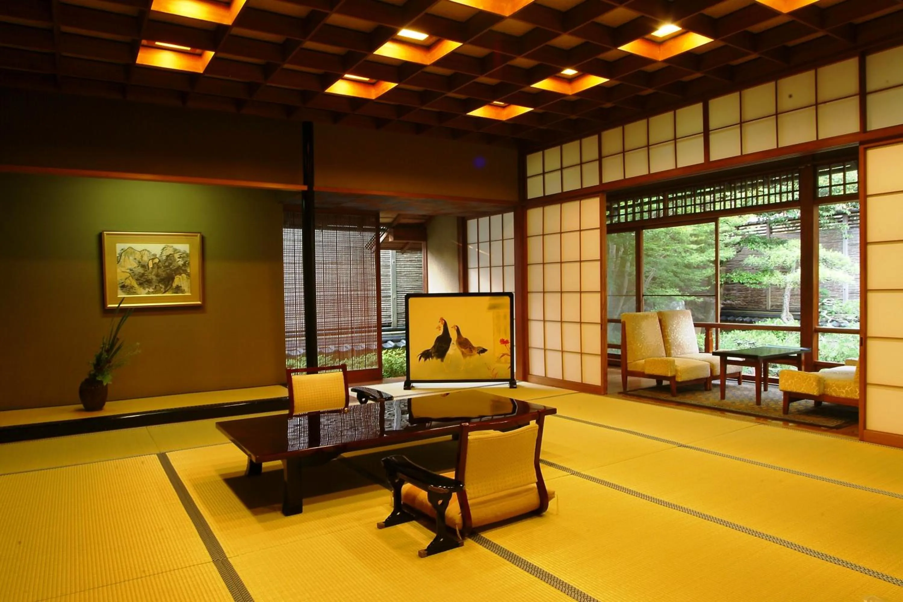 Living room in Nishimuraya Honkan