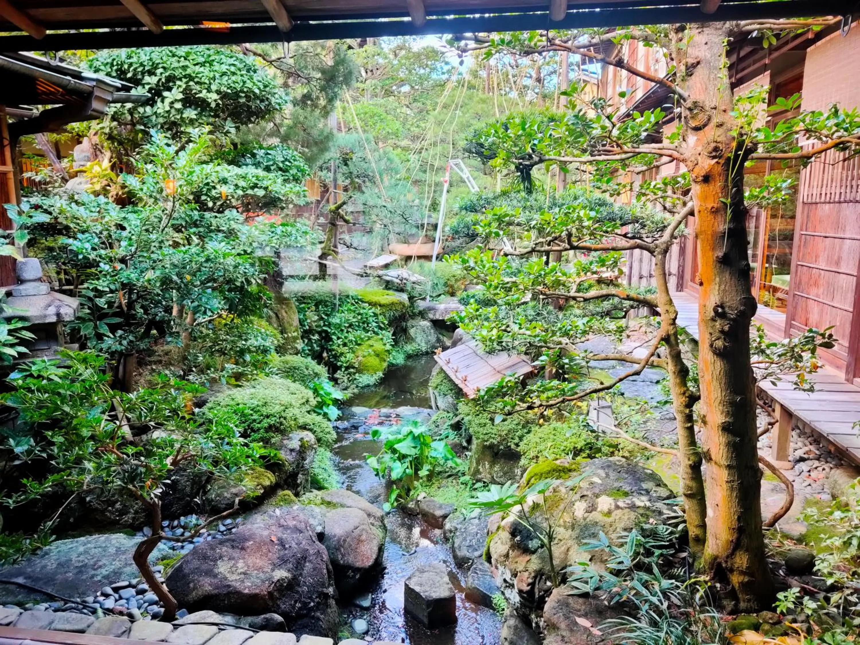 Natural landscape in Nishimuraya Honkan