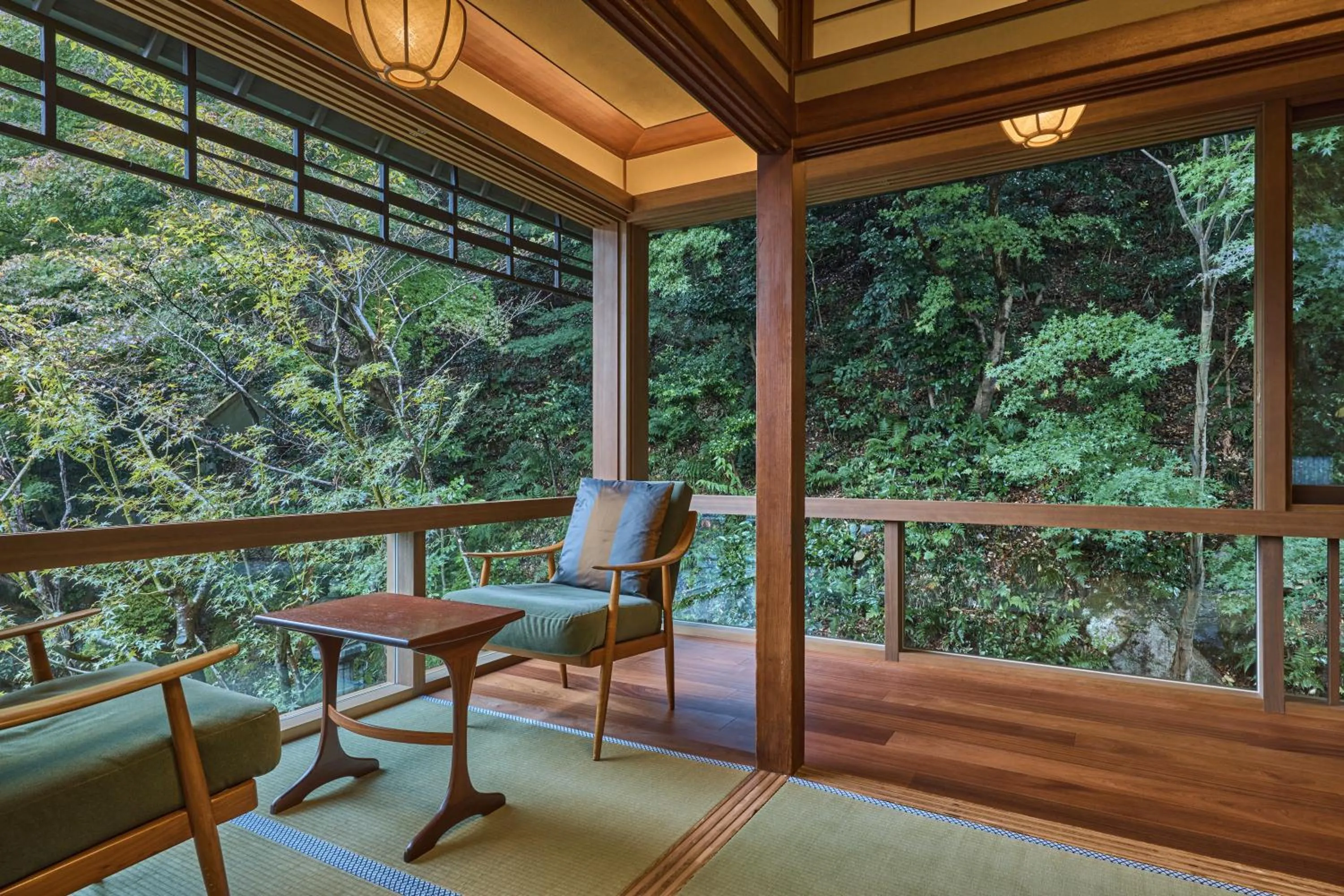 Garden view in Nishimuraya Honkan