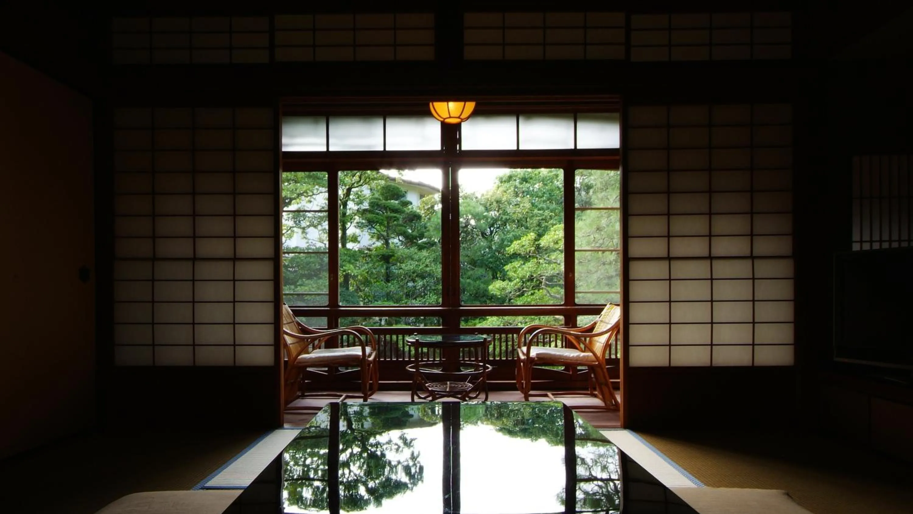 Garden view in Nishimuraya Honkan