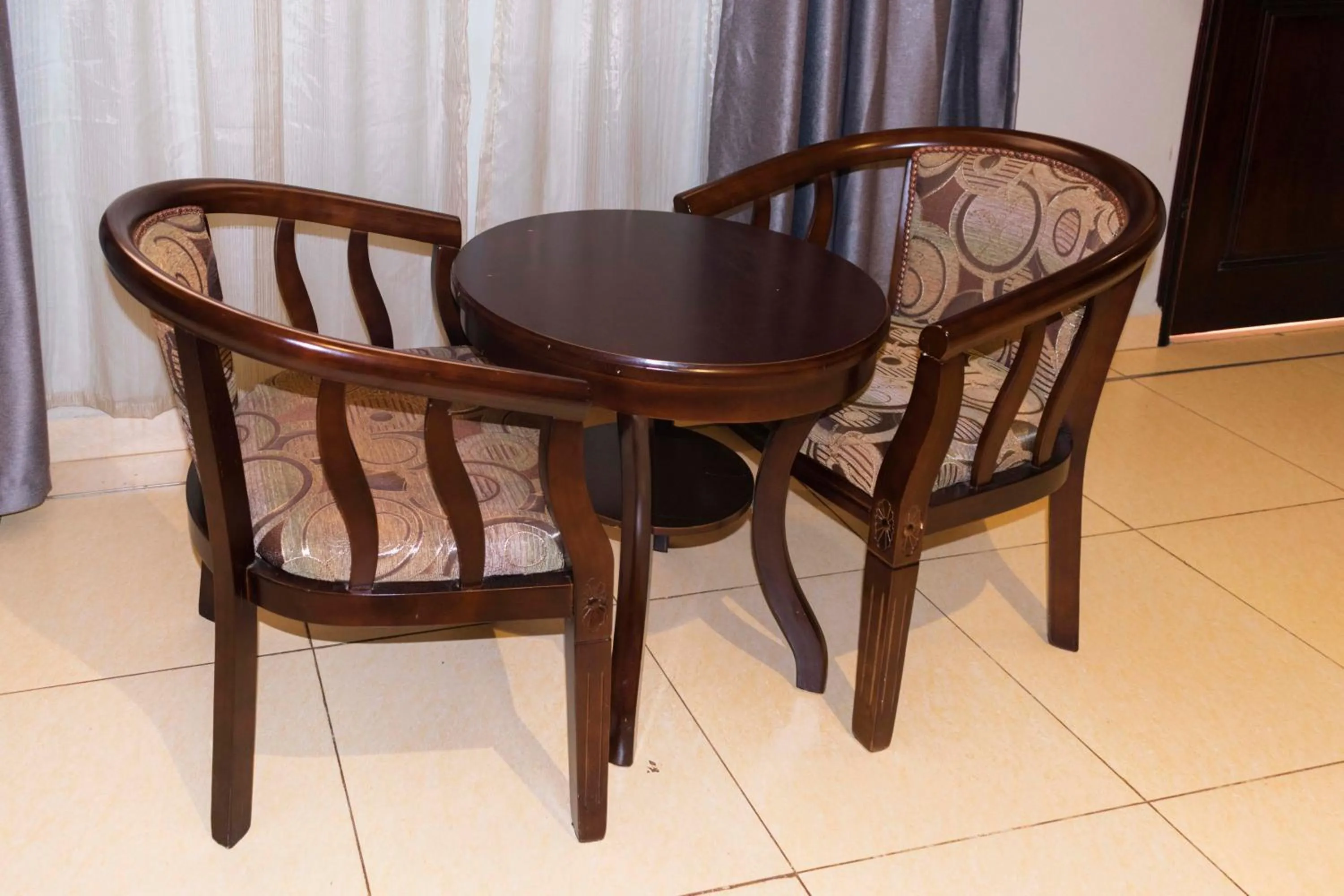 Seating area in Easy View Hotel Mbarara