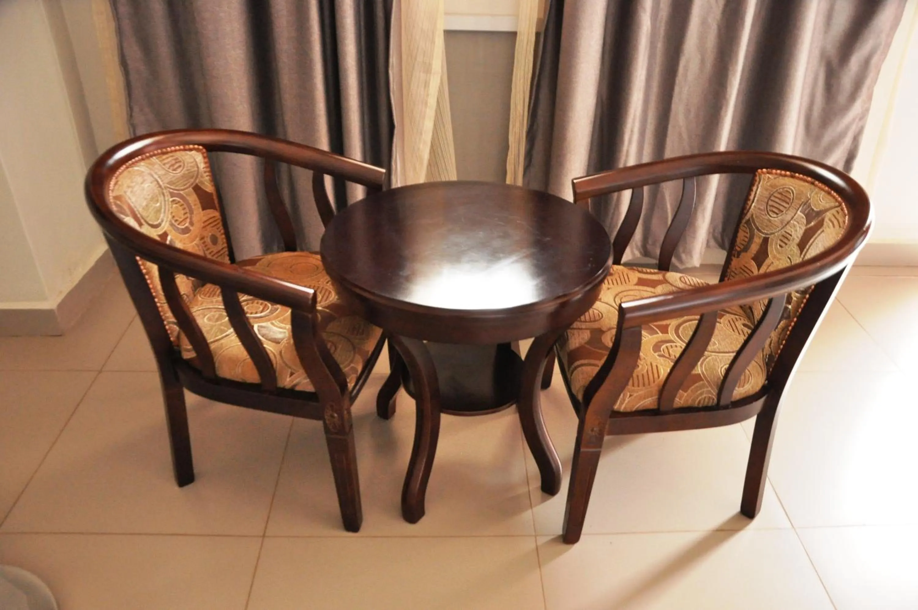 Seating area in Easy View Hotel Mbarara