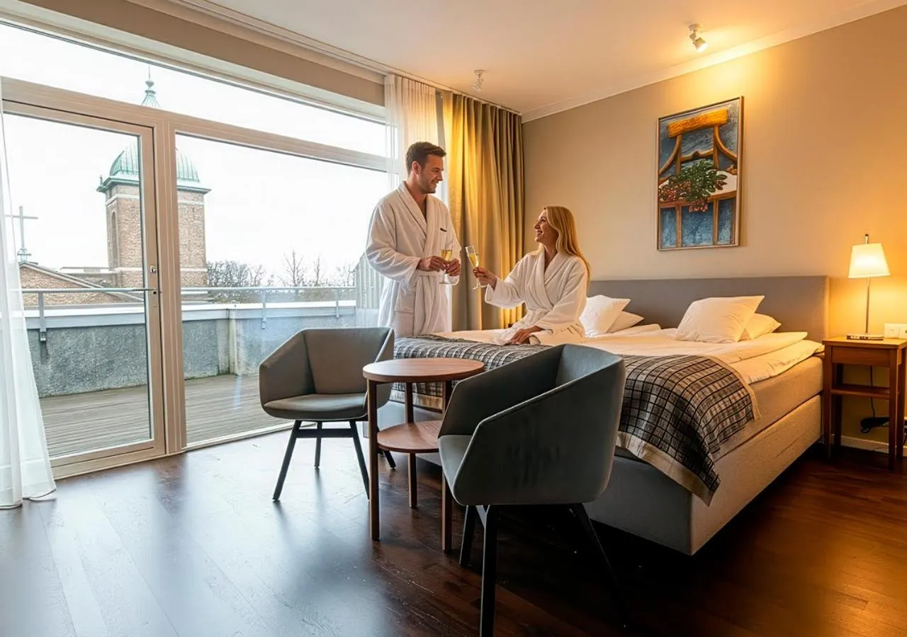 Property building, Bed in Hotel Öresund Conference & Spa
